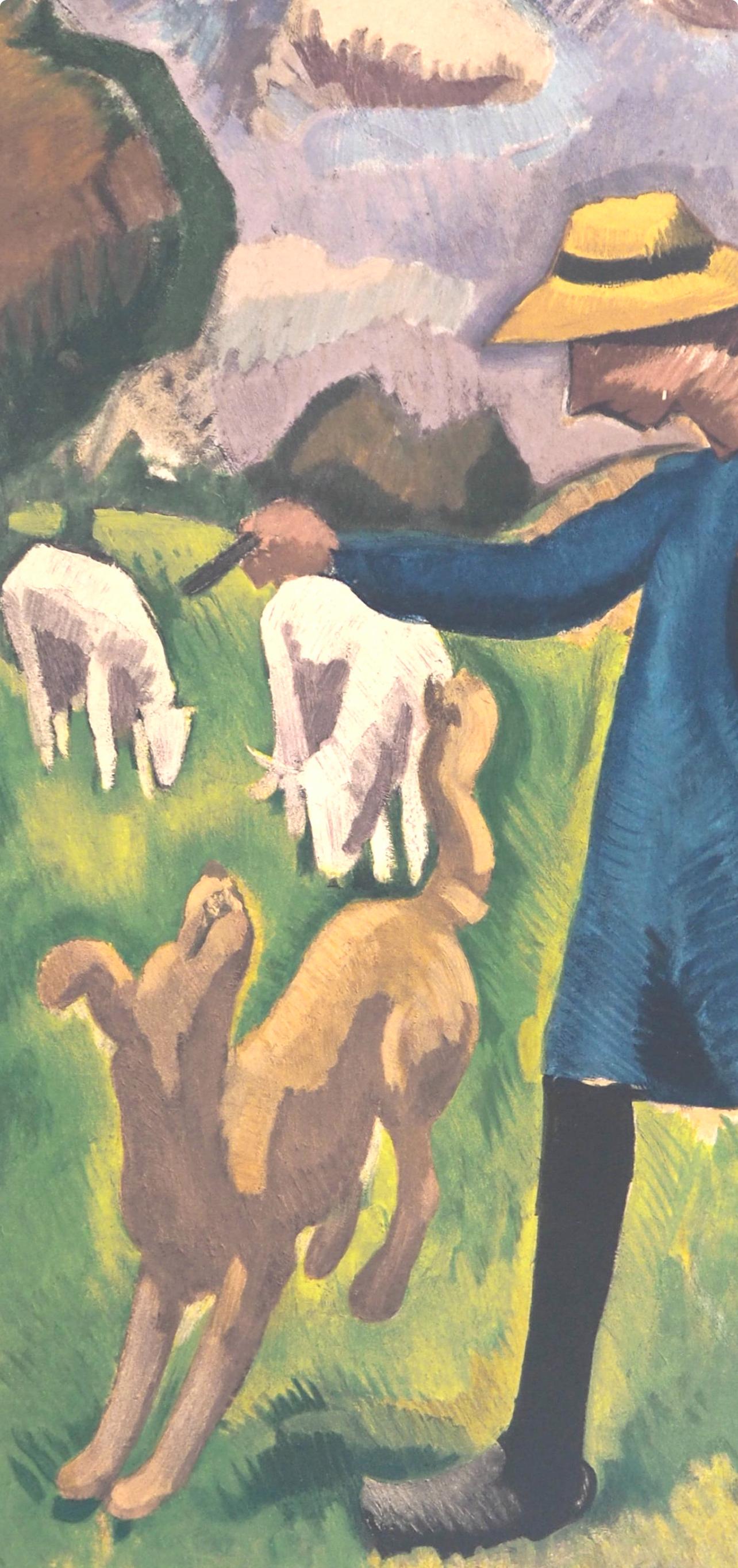 de La Fresnaye, Gardeuse de moutons, Collection Pierre Lévy (after) - Print by Roger de la Fresnaye