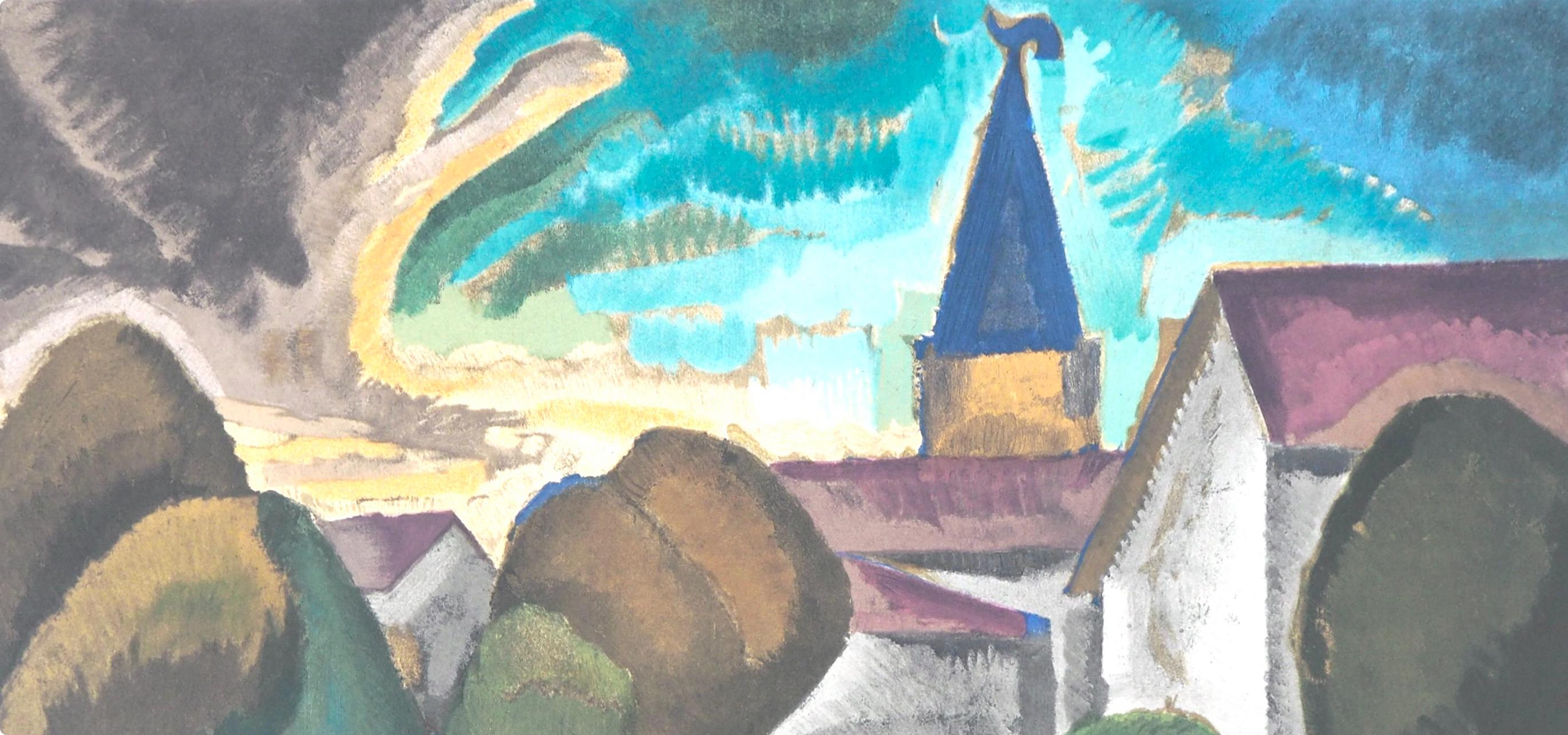 de La Fresnaye, L'entrée du village, Collection Pierre Lévy (after) - Print by Roger de la Fresnaye