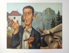 Man with a Beef - Lithograph, Mourlot