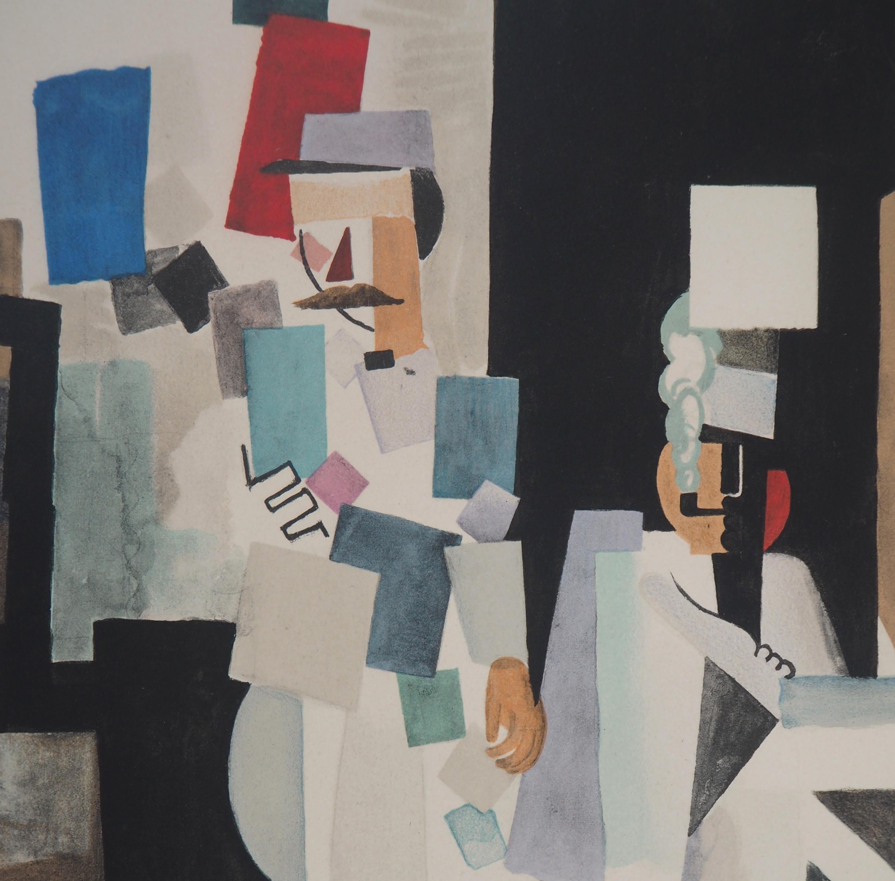 Roger de la Fresnaye
Nationalfeiertag

Steinlithographie nach einem Gemälde
Gedruckt in der Werkstatt Mourlot
Gedruckte Unterschrift auf der Platte
Auf Arches Vellum 65 x 50 cm (ca. 26 x 20 inch)

Ausgezeichneter Zustand