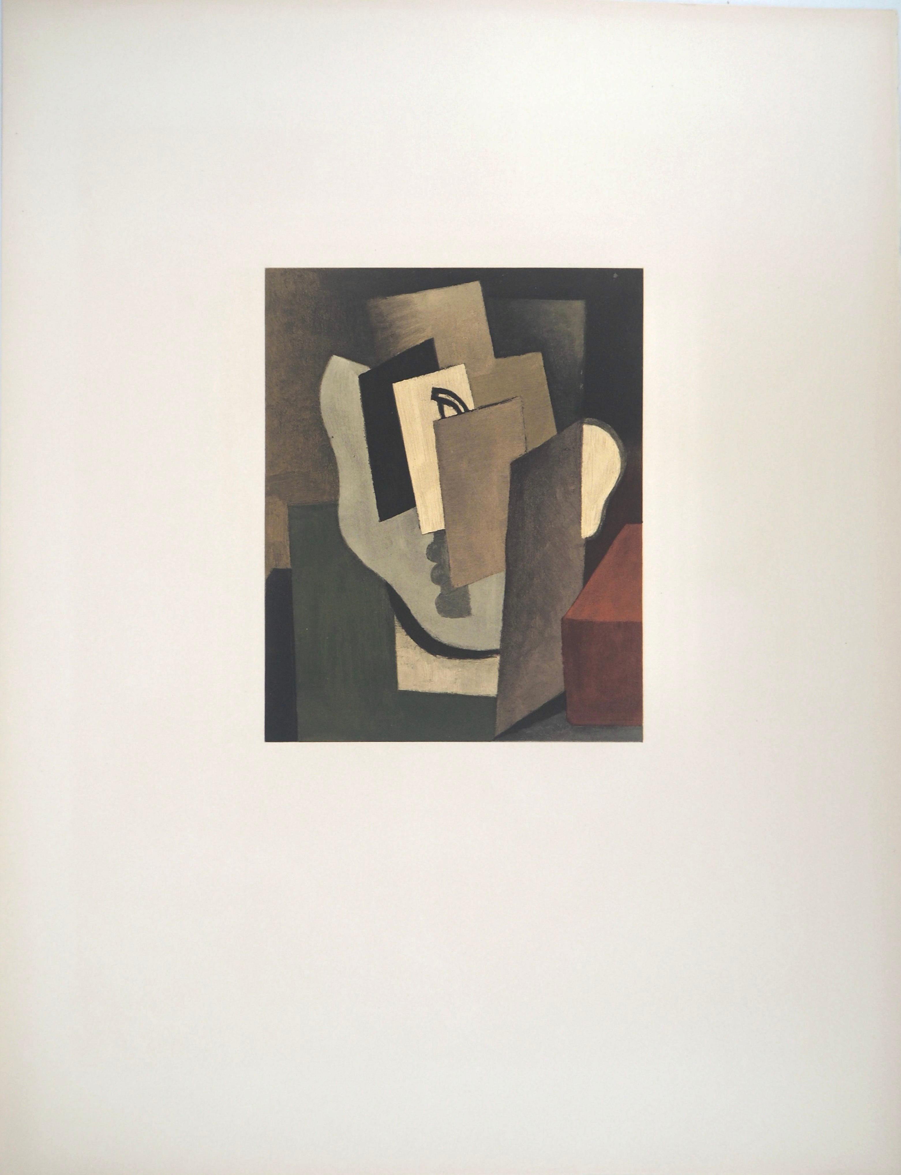 This exquisite lithograph after Roger de La Fresnaye (1885–1925), titled Visage (Face), from the album Roger de la Fresnaye, III, Collection Pierre Levy, 1968, originates from the edition published by Fernand Mourlot, Paris, and printed by Mourlot