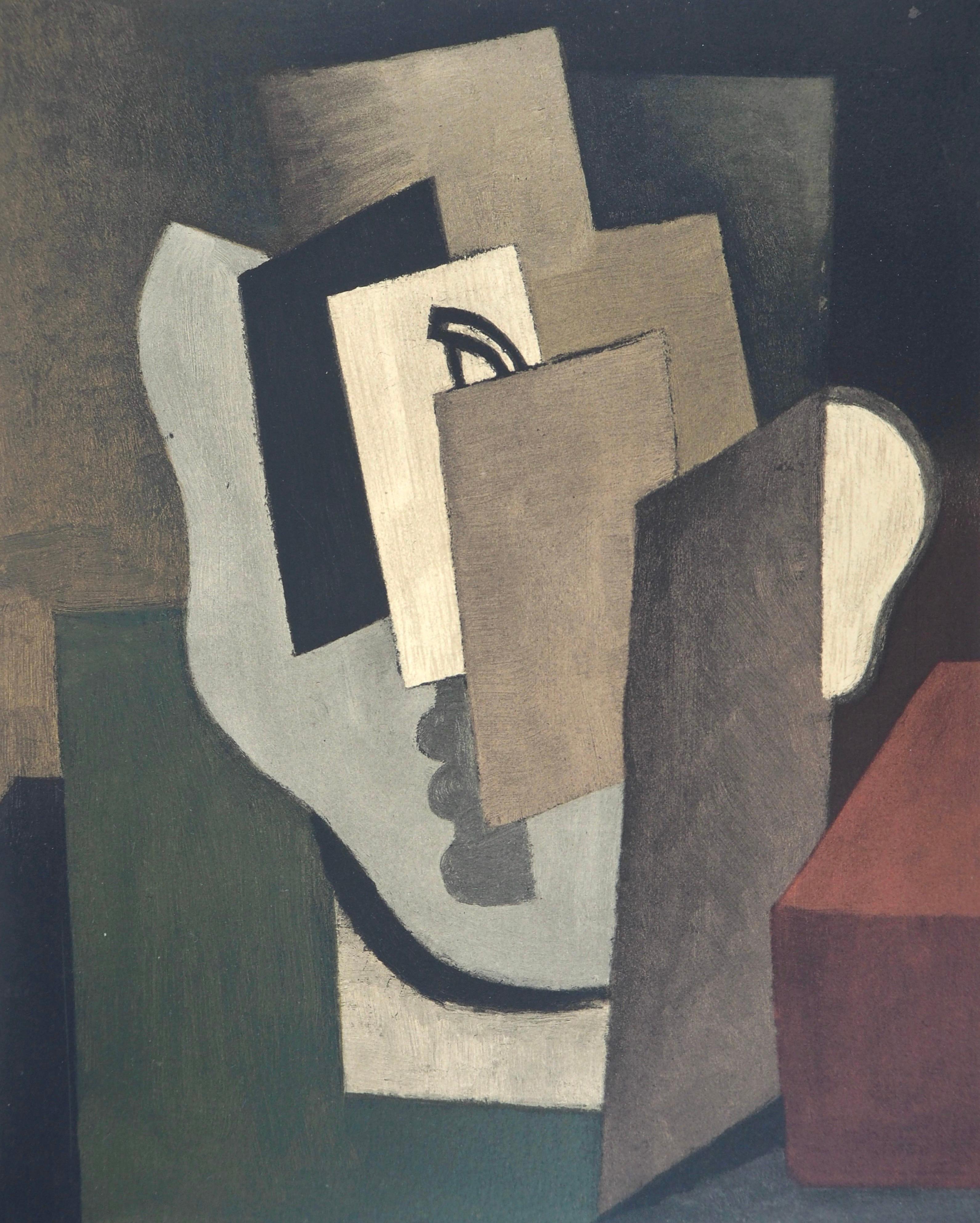 Roger de la Fresnaye Landscape Print - Roger de La Fresnaye, Face, 1968 (after)