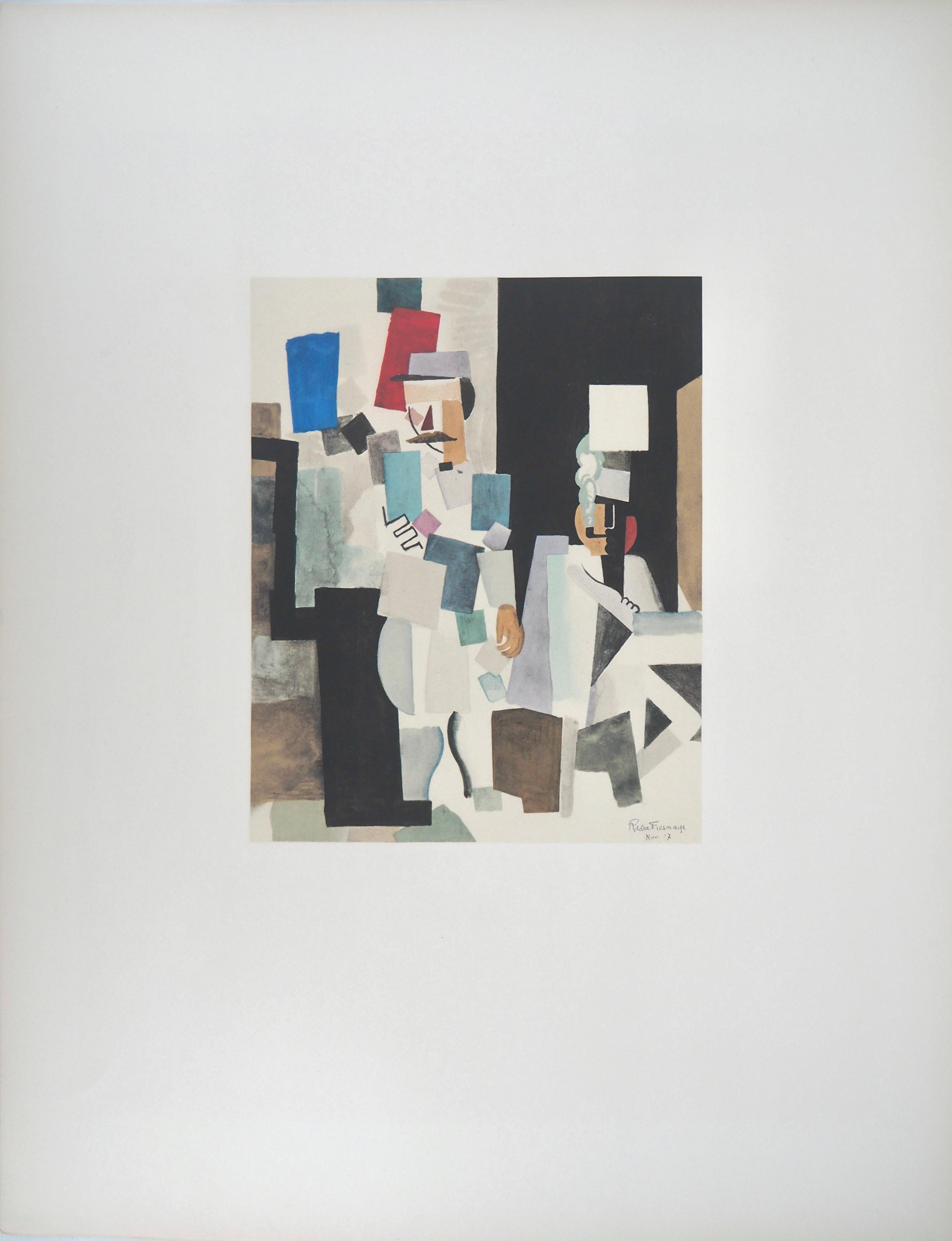 Roger de la Fresnaye, Scène militaire, 1968 (d'après) en vente 4