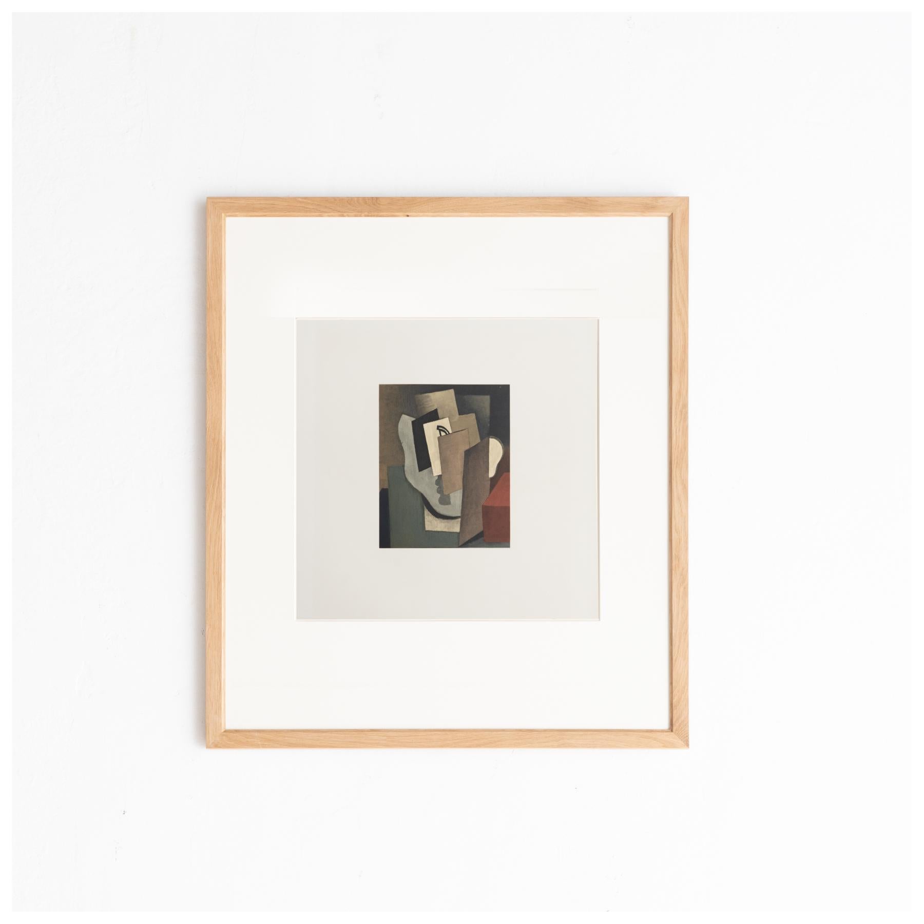Original color lithograph 'Visage' by Roger de la Fresnaye.

Lithograph printed from an original painting made by the author in France, circa 1921.

Published in France by Fernand Mourlot, circa 1968. 

In good original condition, with minor