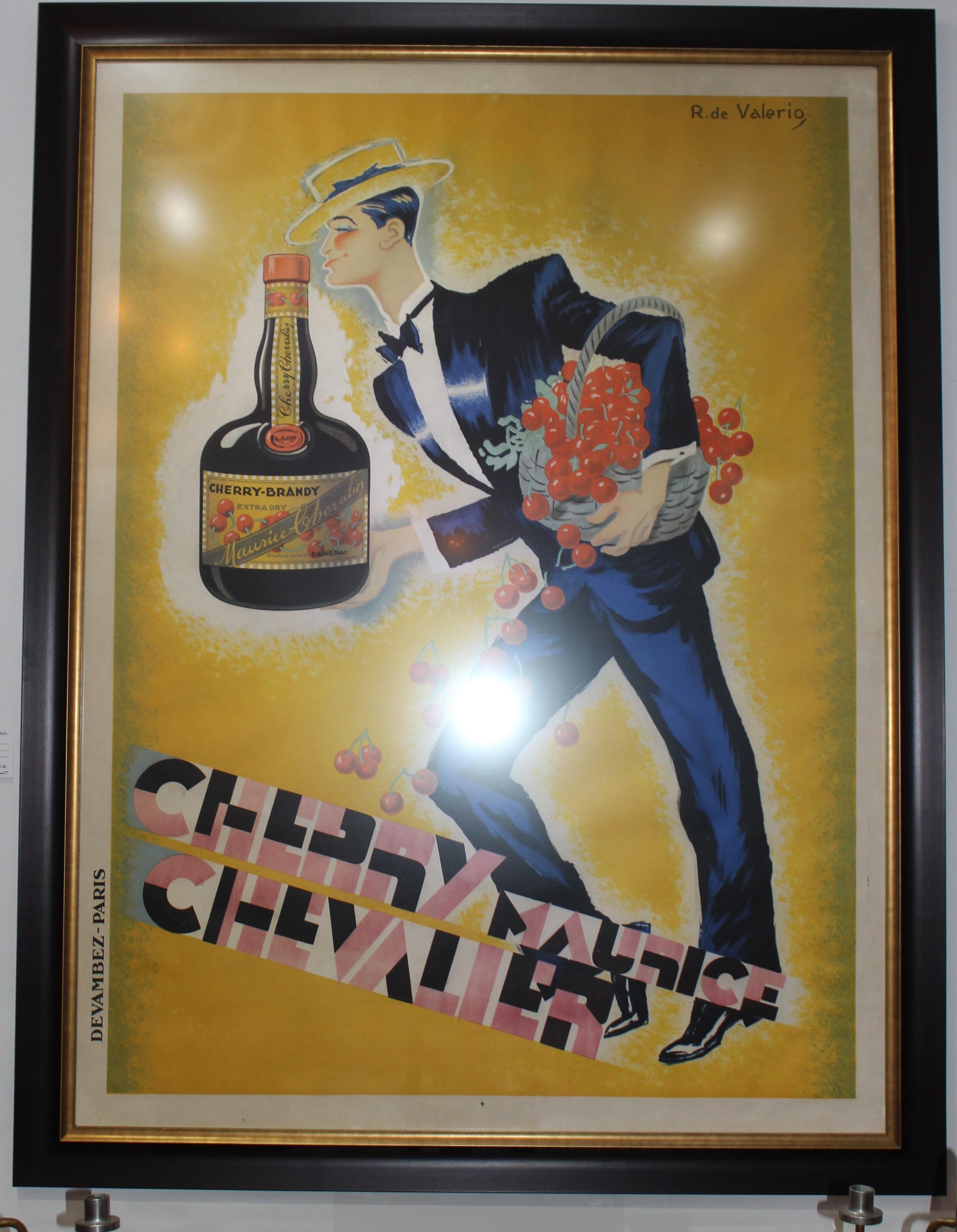 Roger de Valerio Cherry Maurice Chevalier Poster, 1935 For Sale 1