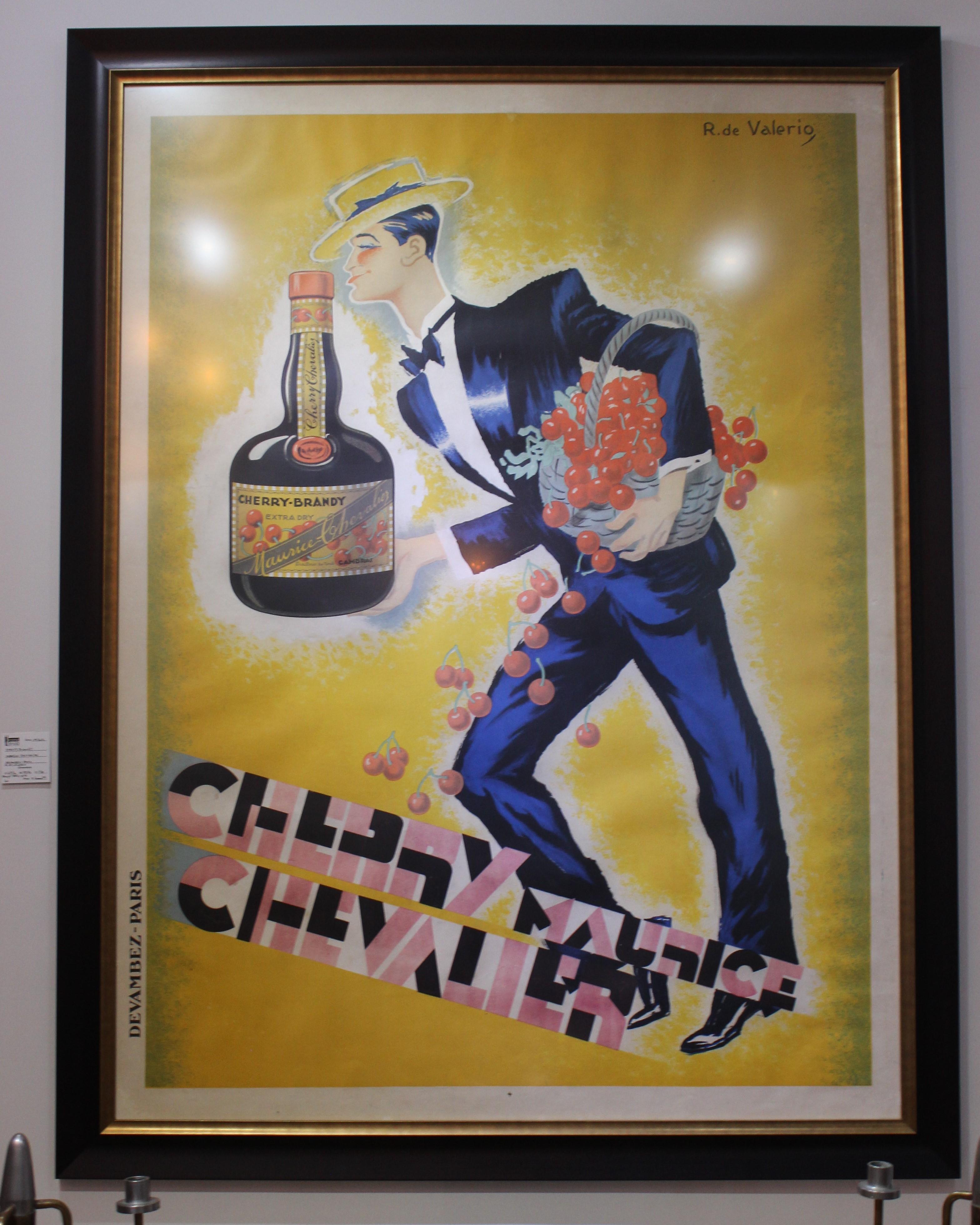 Roger de Valerio Cherry Maurice Chevalier Poster, 1935 For Sale 2