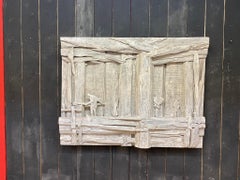 Roger Desserprit '1923-1985' Escultura de madera, monograma, firmada y fechada en 1965