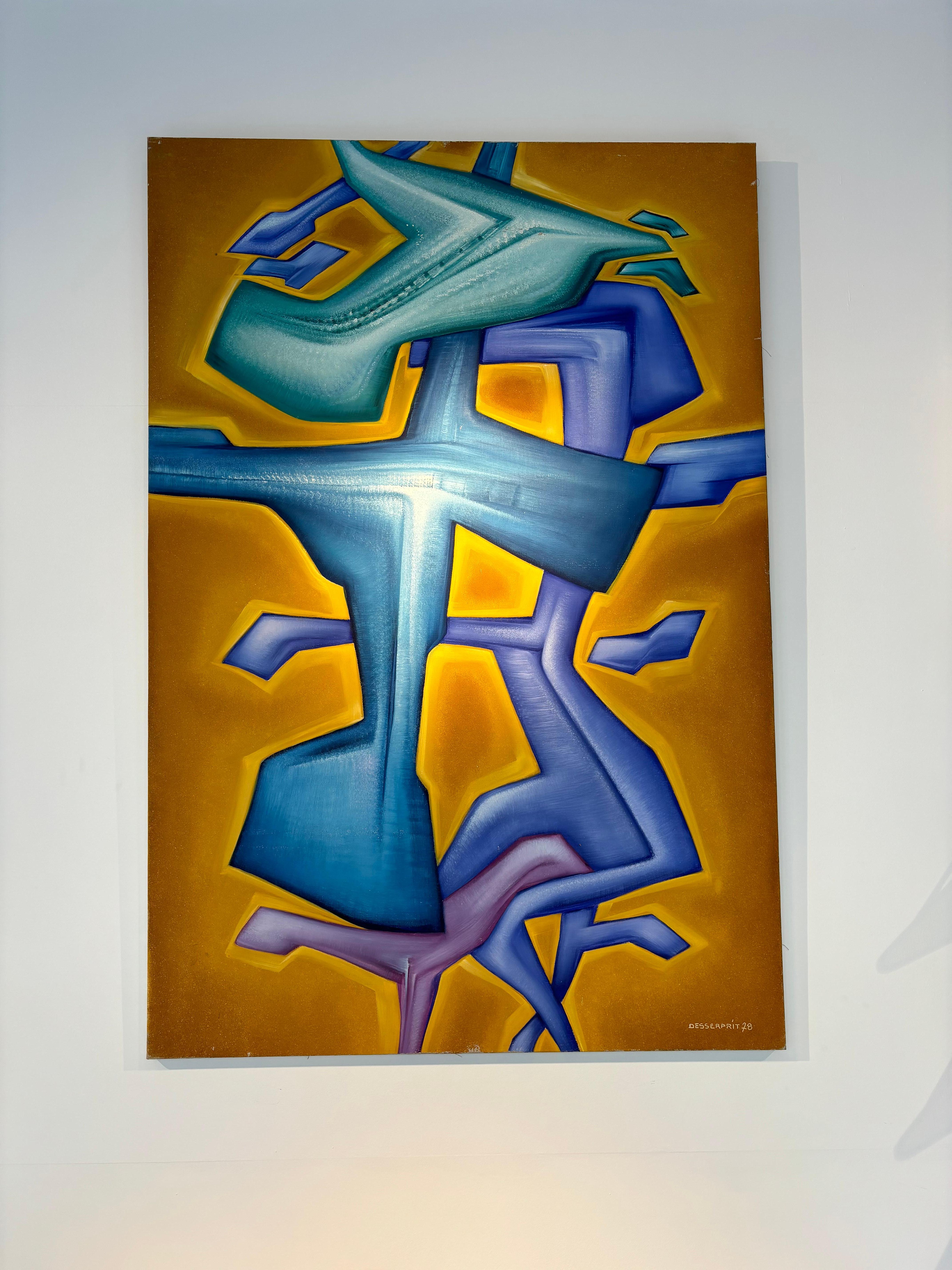 Roger Desserprit Gemälde (Moderne) im Angebot