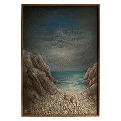 Peinture de Roger Desserprit sur plâtre