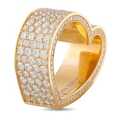 Roger Dubuis Anello Cuore in oro giallo 18 carati con diamante da 5,67 carati RD14-040826