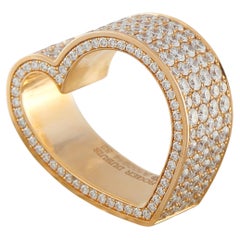 Roger Dubuis Anello Cuore in oro giallo 18 carati con diamante da 5,67 carati RD14-040826