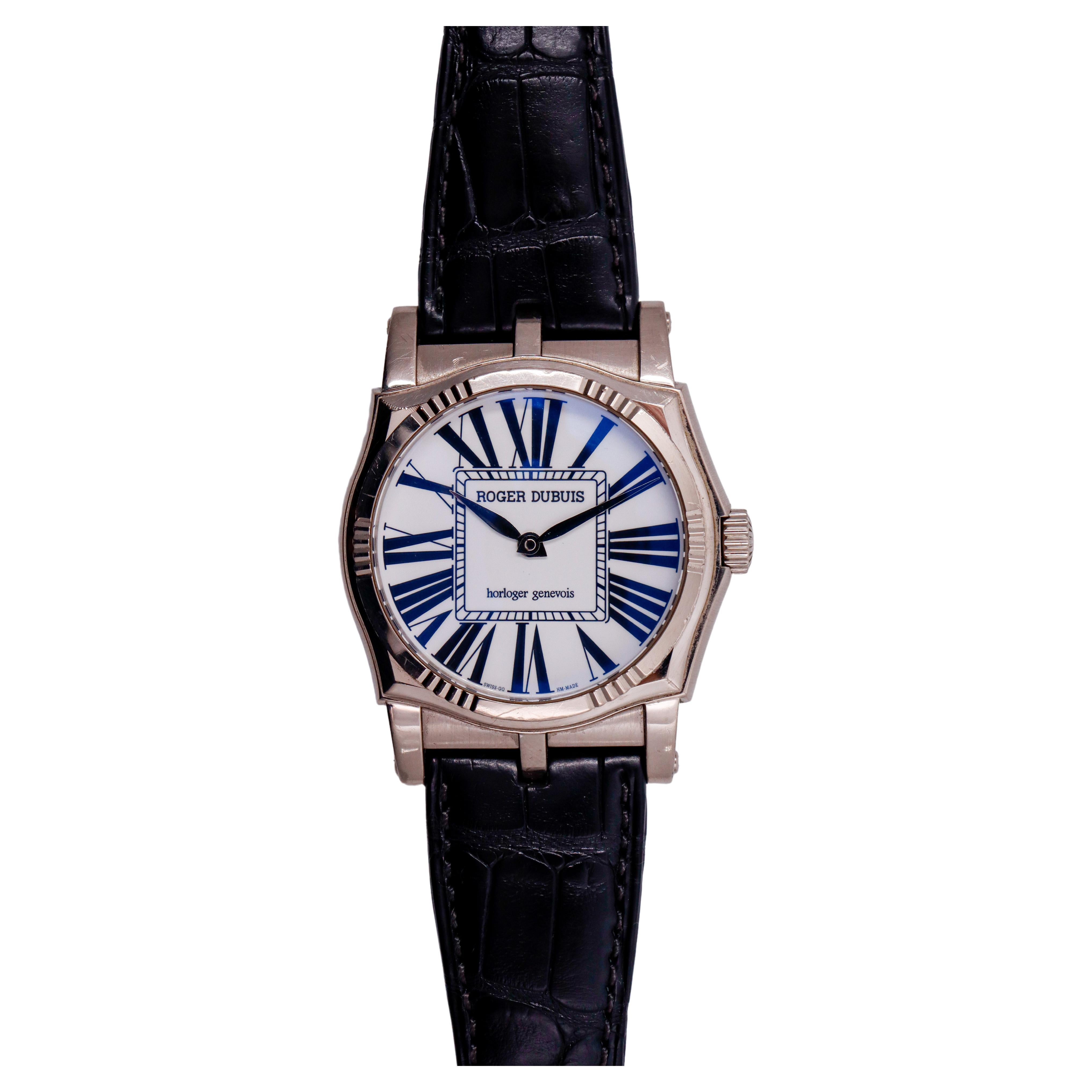 Roger Dubuis Sympathie aus 18 Karat Weißgold in neuem Zustand mit Schachtel und Papieren 10