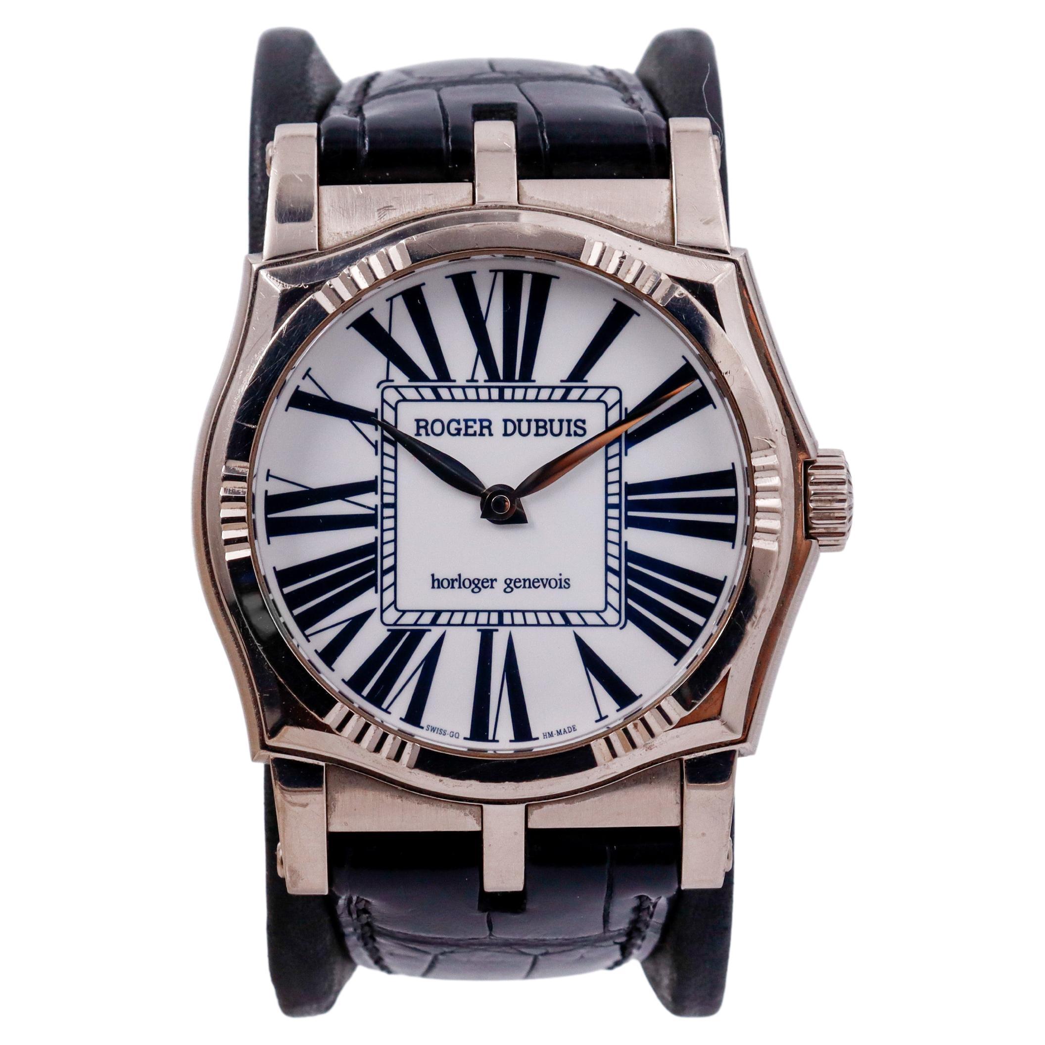 Roger Dubuis Sympathie aus 18 Karat Weißgold in neuem Zustand mit Schachtel und Papieren für Damen oder Herren