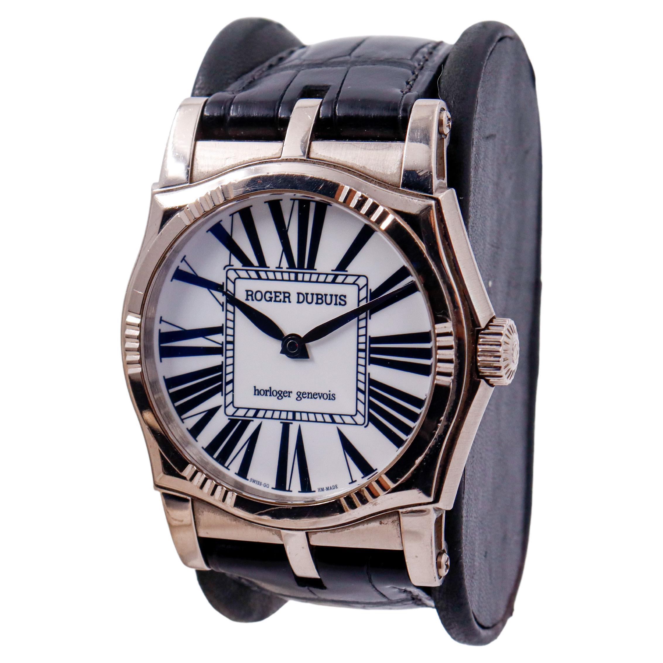 Roger Dubuis Sympathie aus 18 Karat Weißgold in neuem Zustand mit Schachtel und Papieren 1