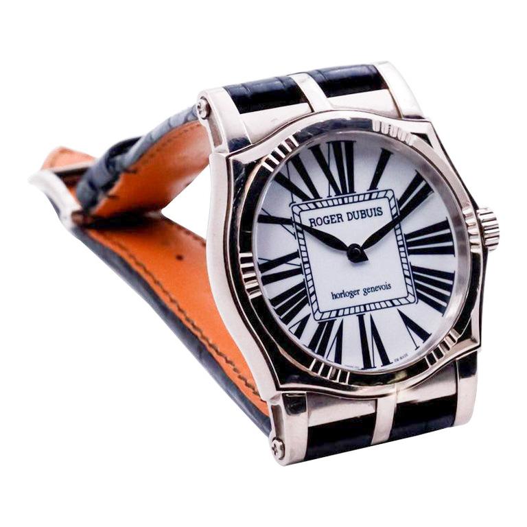 Roger Dubuis Sympathie aus 18 Karat Weißgold in neuem Zustand mit Schachtel und Papieren 3