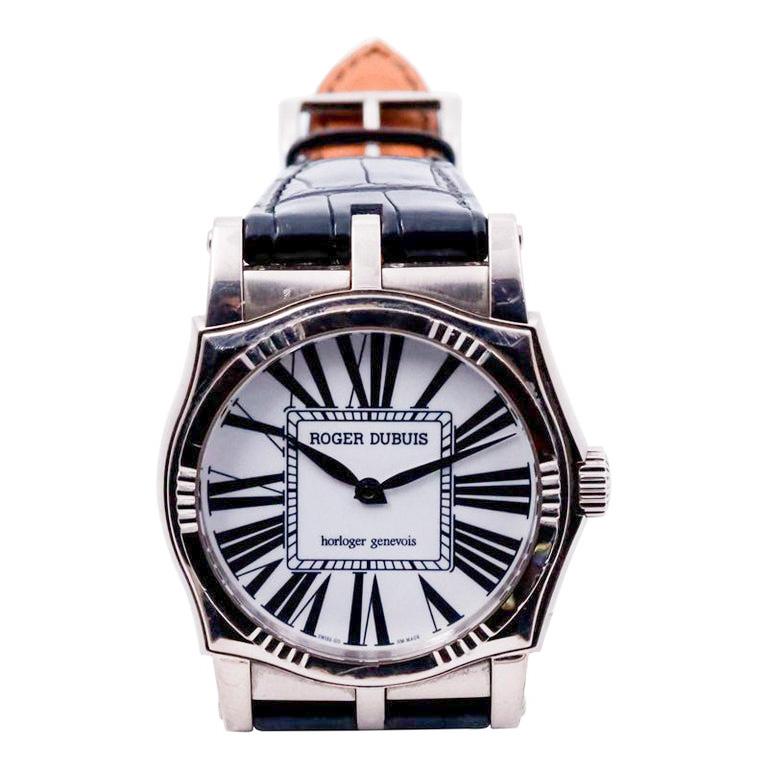 Roger Dubuis Sympathie aus 18 Karat Weißgold in neuem Zustand mit Schachtel und Papieren 4