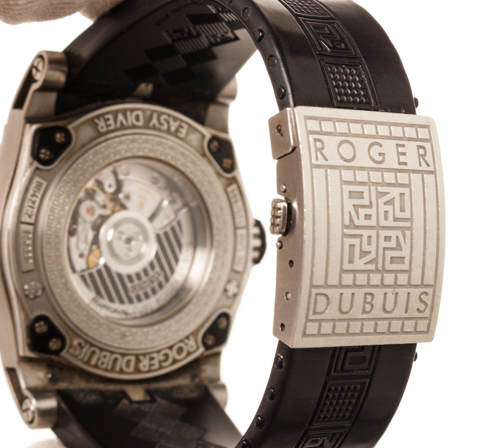 Women's or Men's Roger Dubuis Black Leather Excalibur Watch