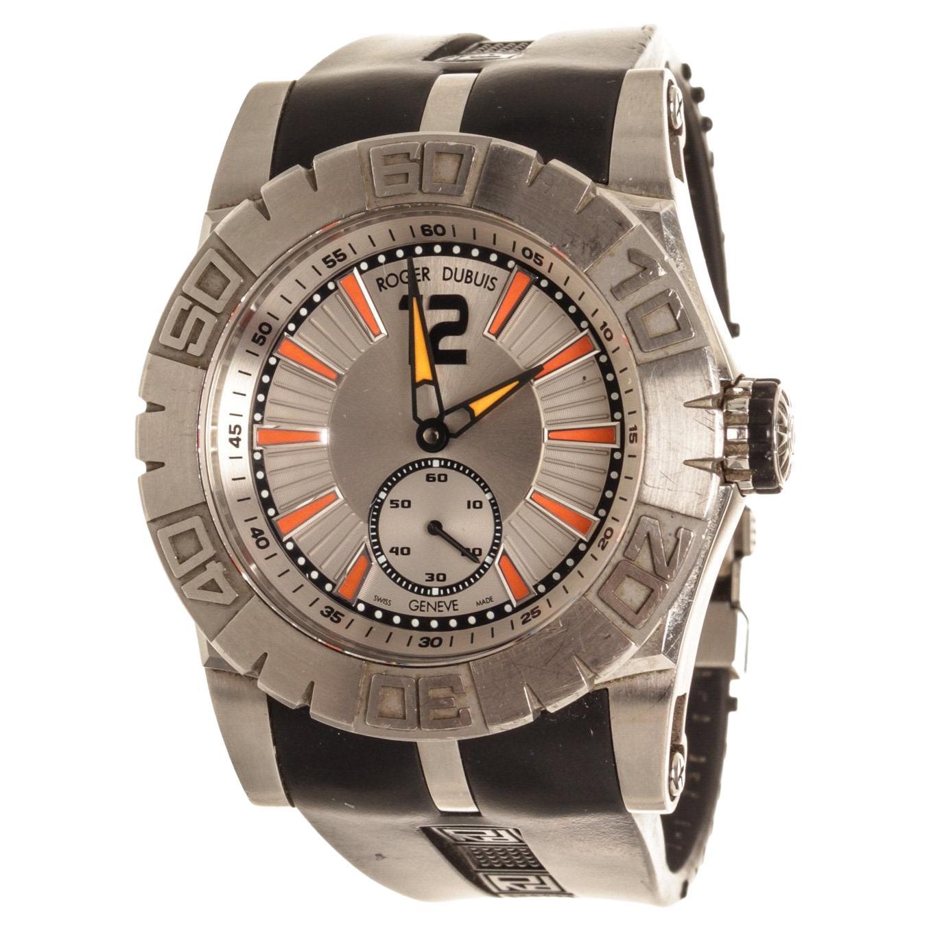 Roger Dubuis Black Leather Excalibur Watch