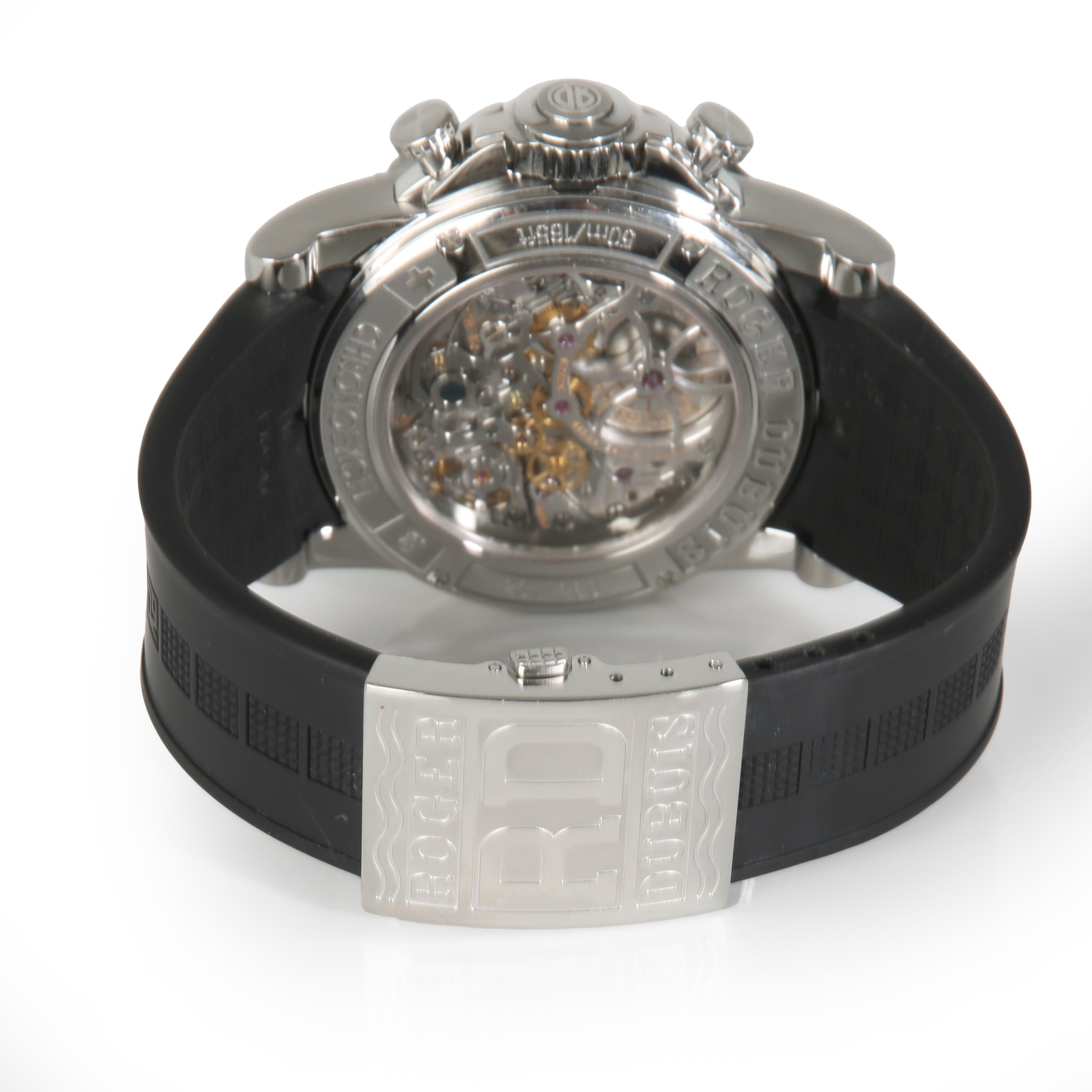 Roger Dubuis Excaliber EX45 78 9 9.71R Men's Watch in  Stainless Steel

SKU: 140973

PRIMARY DETAILS
Brand: Roger Dubuis
Model: Excaliber
Country of Origin: Switzerland
Movement Type: Mechanical: Automatic/Kinetic
Year of Manufacture: