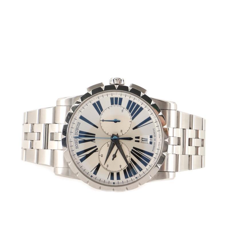 Roger Dubuis Excalibur Chronograph Automatikuhr Edelstahl 42 im Zustand „Gut“ in New York, NY