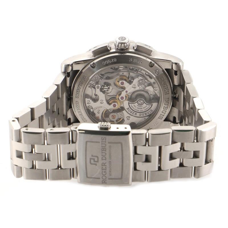 Roger Dubuis Excalibur Chronograph Automatic Watch Stainless Steel 42 In Good Condition In New York, NY