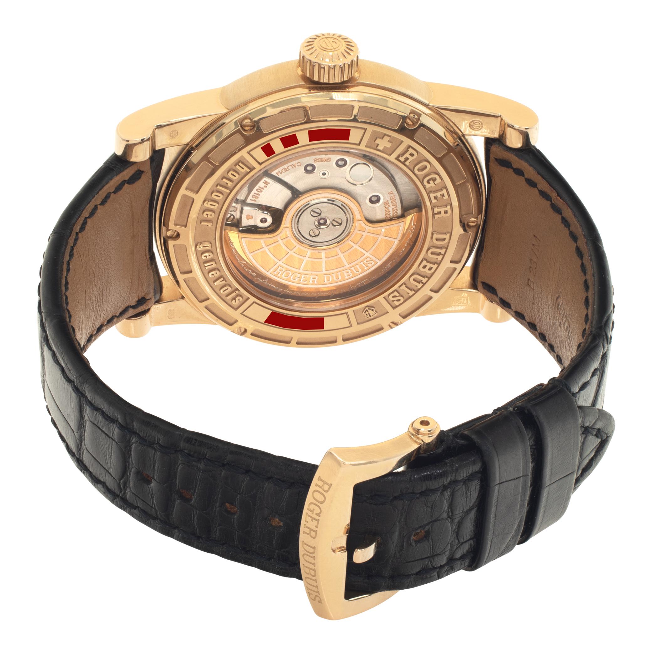 Women's or Men's Roger Dubuis Hommage 18k rose gold Automatic Wristwatch Ref HO40 14  G For Sale