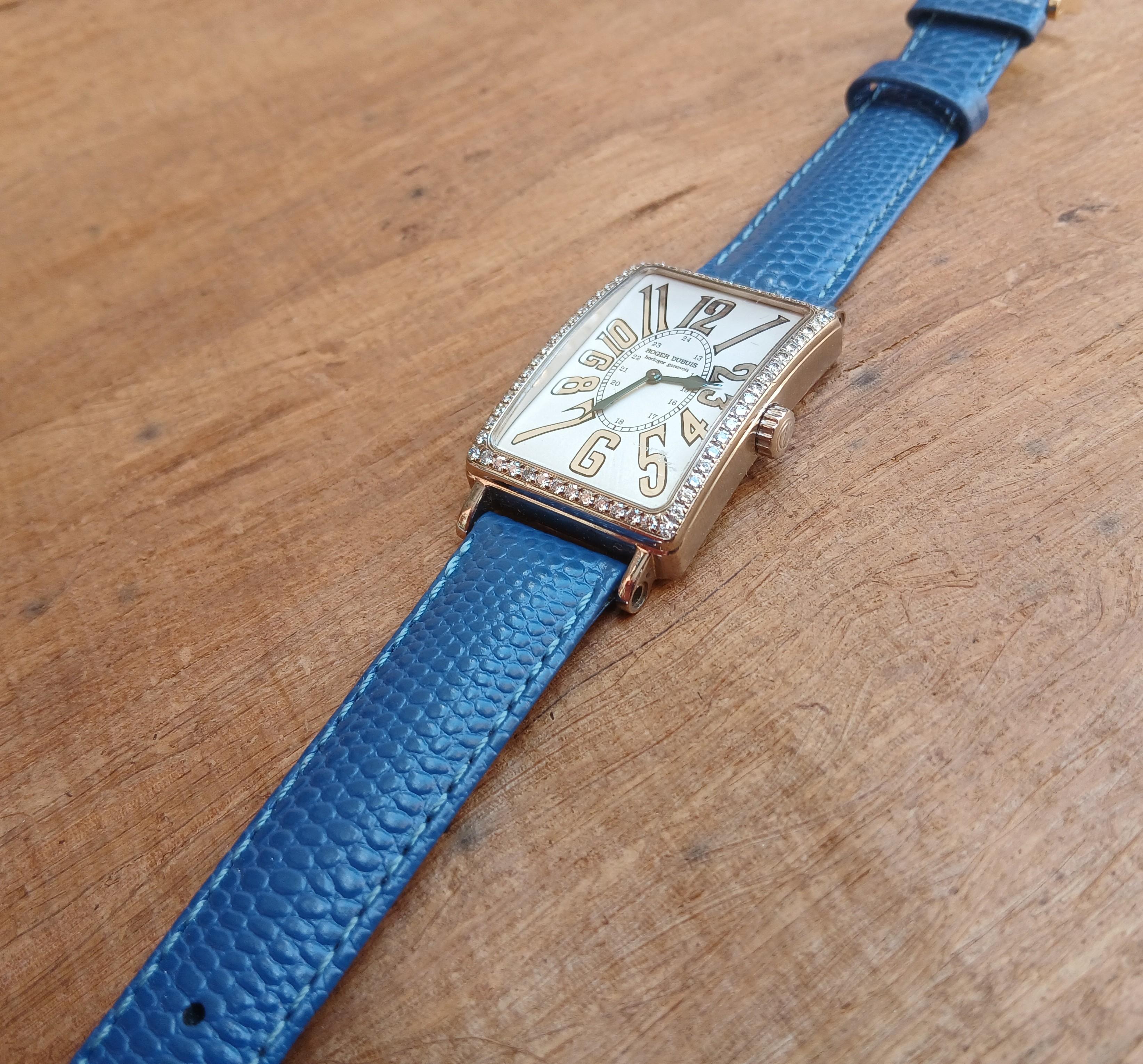 Orologio Roger Dubuis Much More in oro bianco 18k con cassa di diamanti M25 in vendita 8