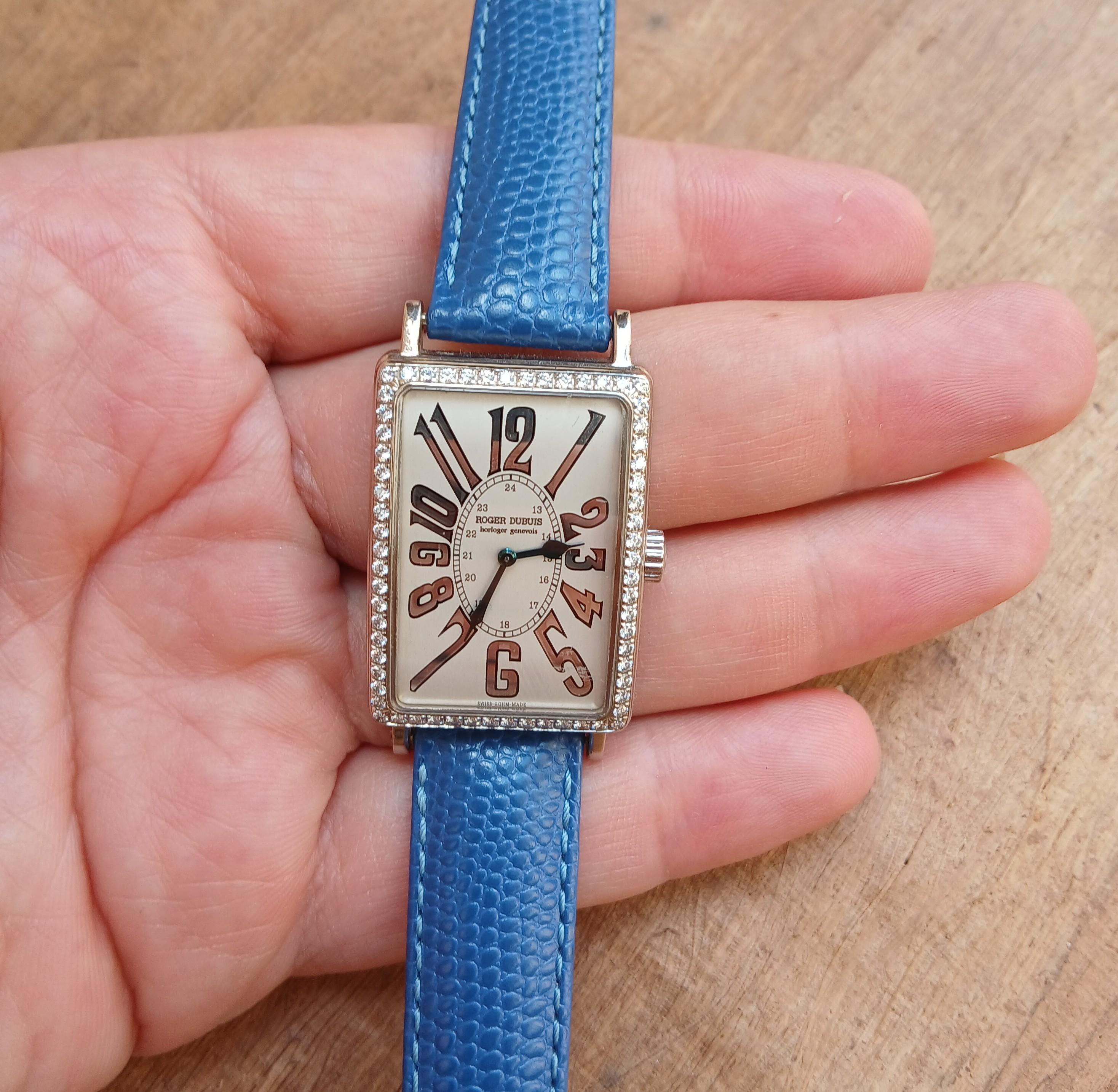 Orologio Roger Dubuis Much More in oro bianco 18k con cassa di diamanti M25 in vendita 10