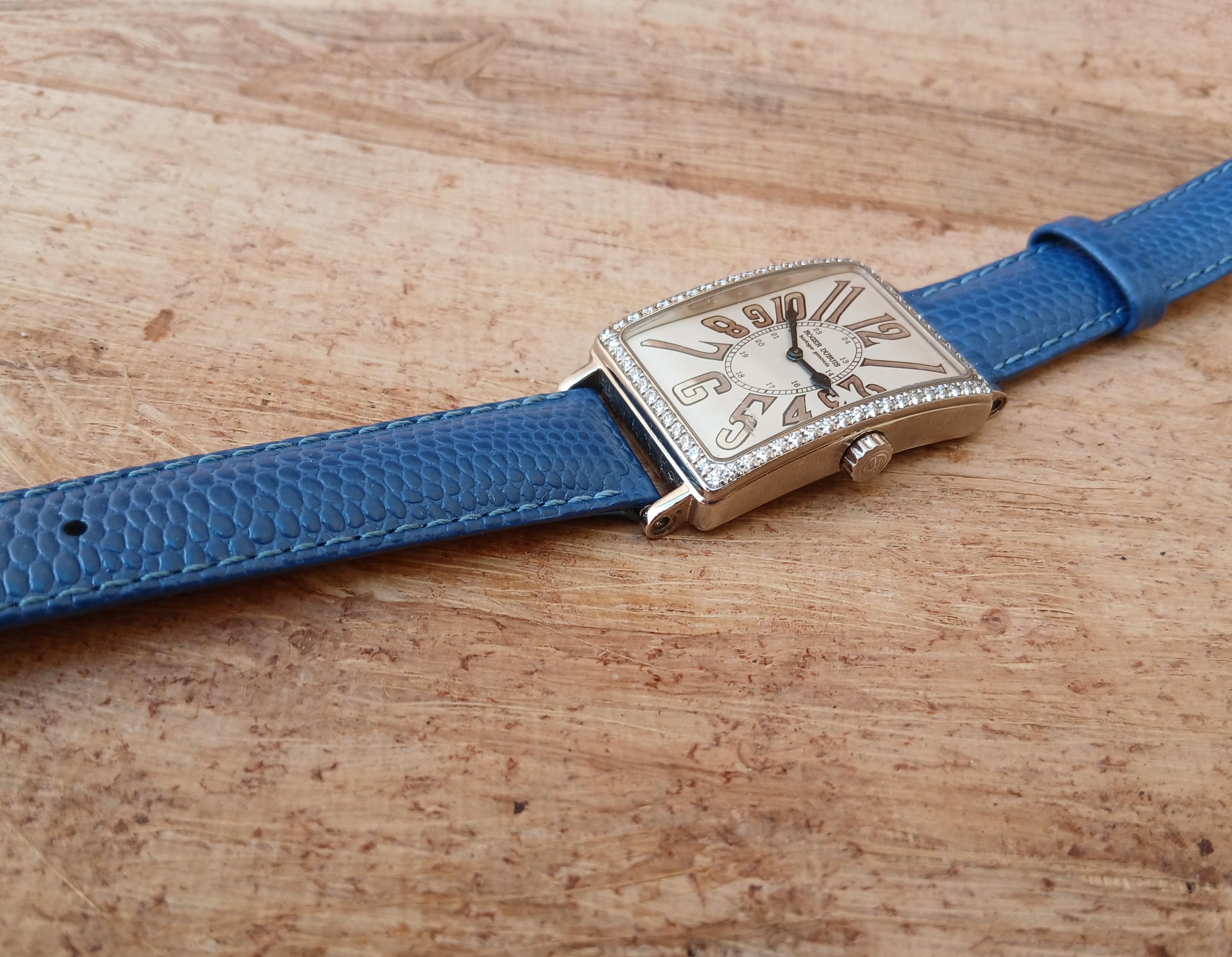 Orologio Roger Dubuis Much More in oro bianco 18k con cassa di diamanti M25 in vendita 11