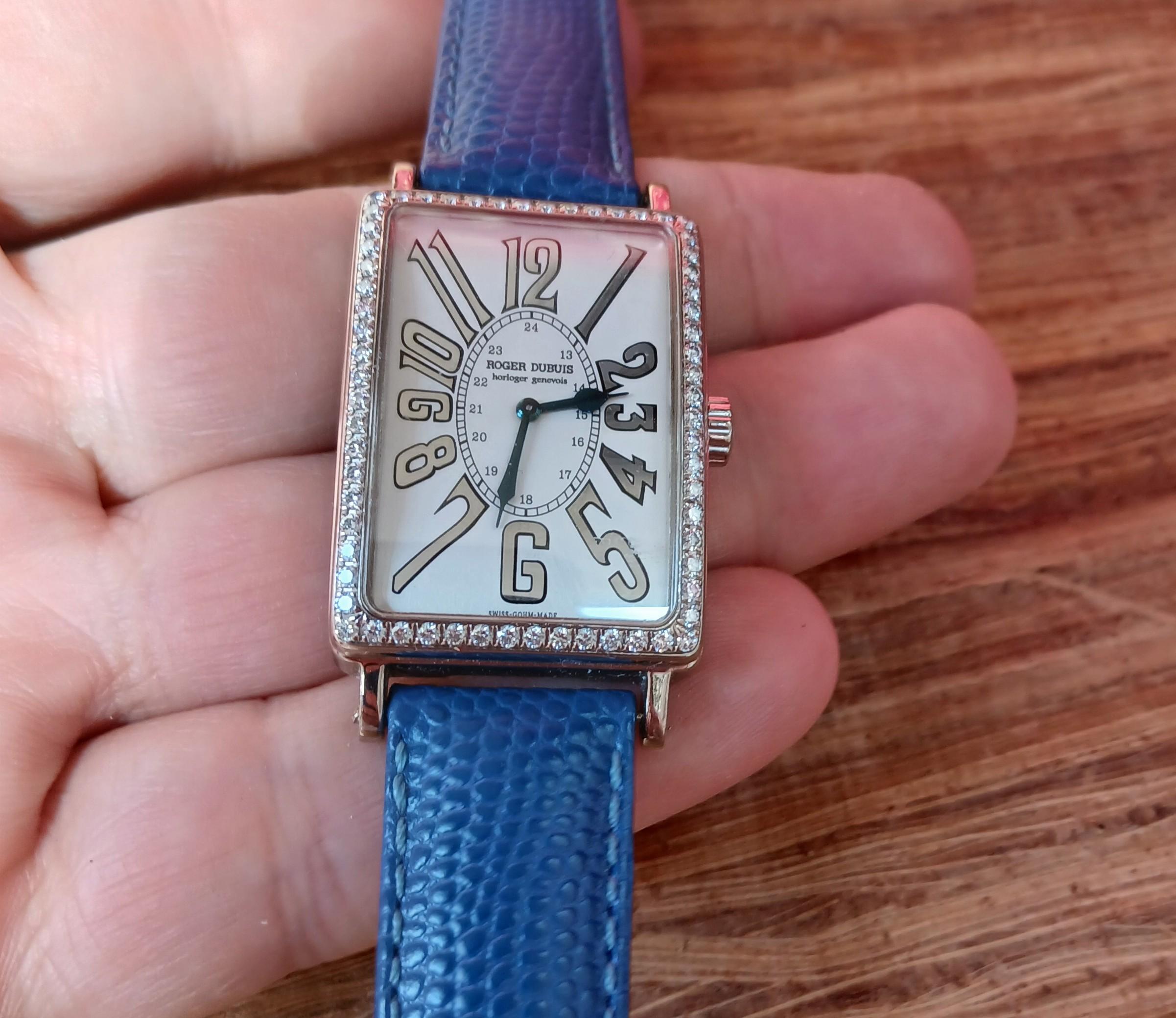 Orologio Roger Dubuis Much More in oro bianco 18k con cassa di diamanti M25 in vendita 12