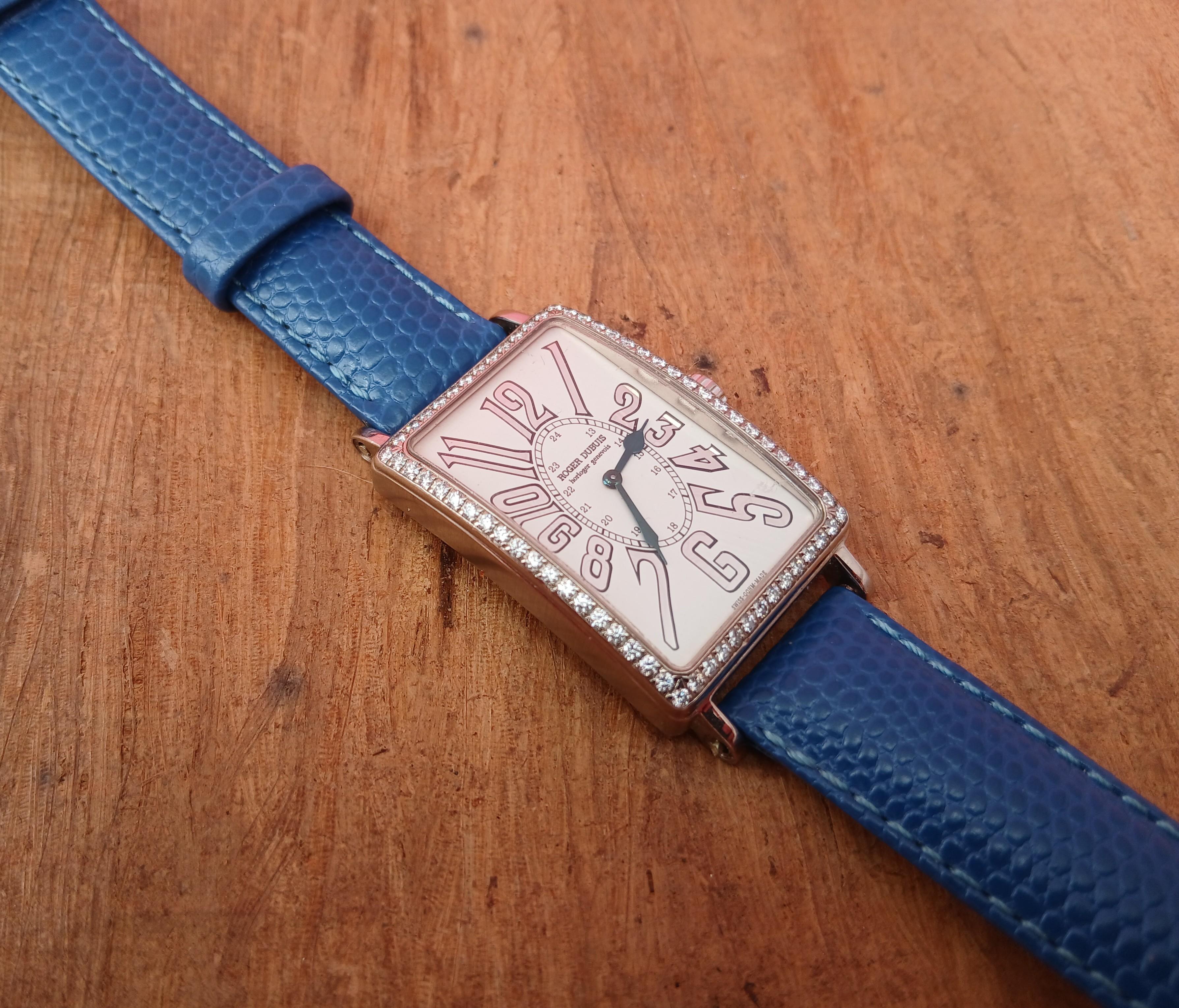 da uomo o donna Orologio Roger Dubuis Much More in oro bianco 18k con cassa di diamanti M25 in vendita