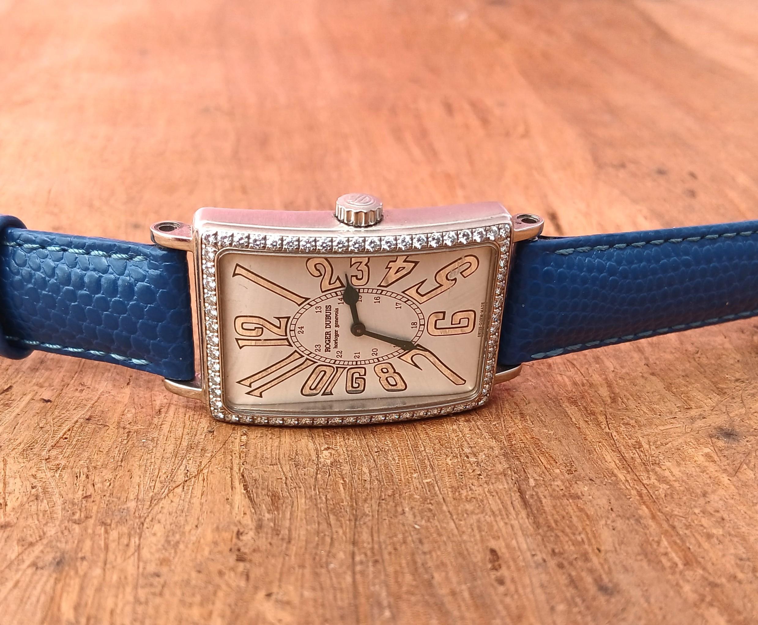 Orologio Roger Dubuis Much More in oro bianco 18k con cassa di diamanti M25 in vendita 2