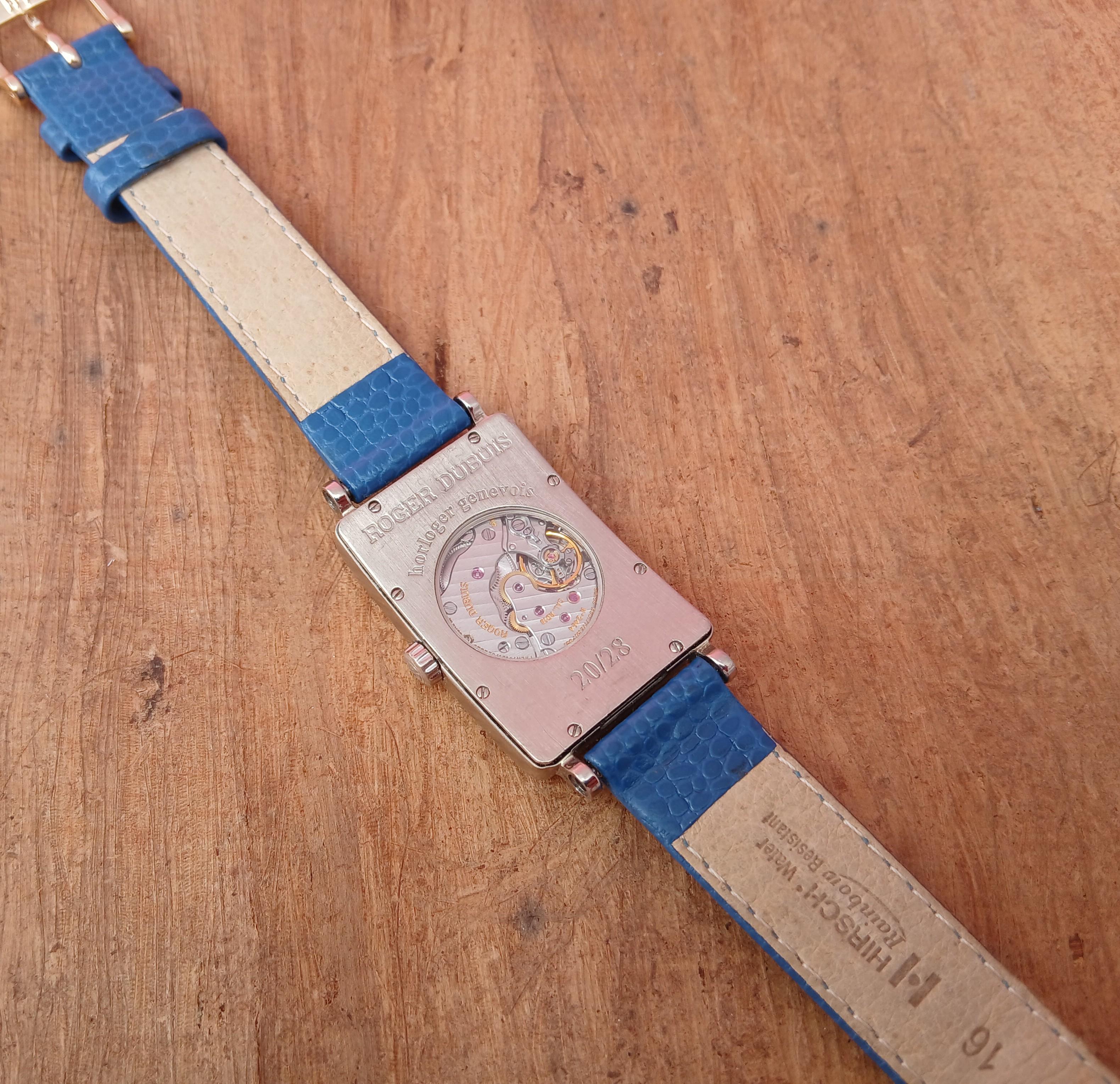 Orologio Roger Dubuis Much More in oro bianco 18k con cassa di diamanti M25 in vendita 4