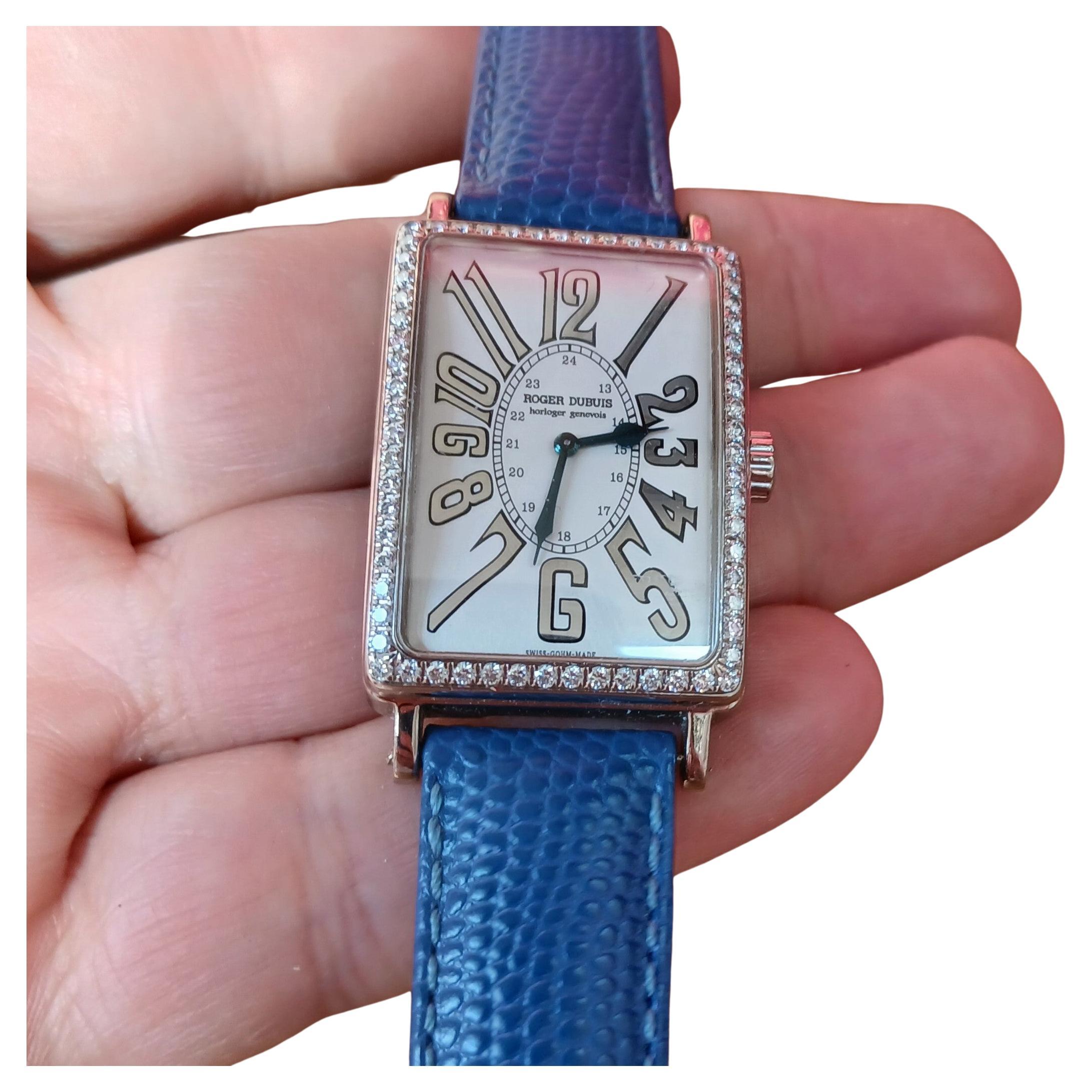 Orologio Roger Dubuis Much More in oro bianco 18k con cassa di diamanti M25 in vendita