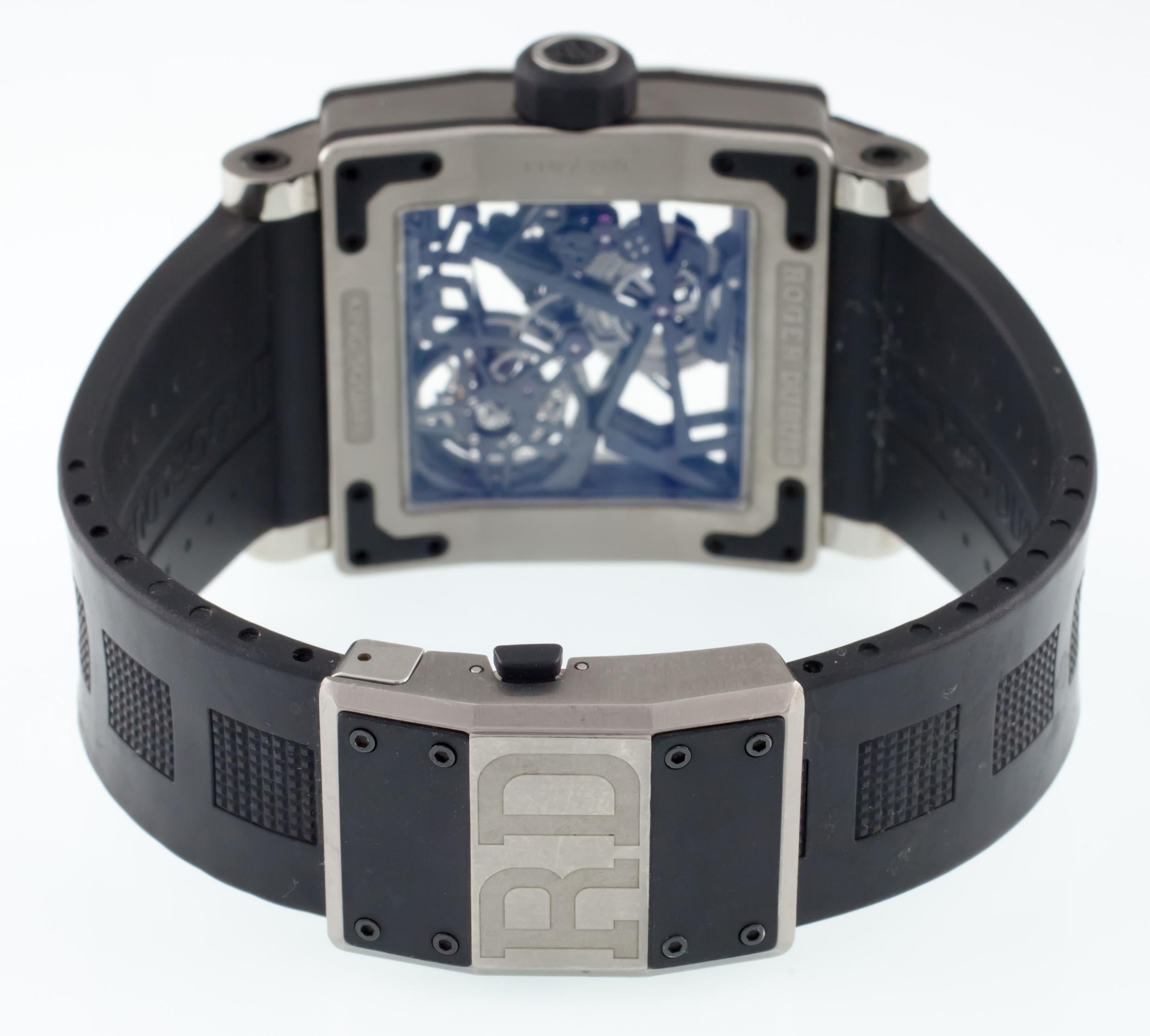 Modern Roger Dubuis Titanium King Square Tourbillon Watch Limited Edition of 280 For Sale