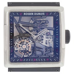 Vintage Roger Dubuis Titanium King Square Tourbillon Watch Limited Edition of 280