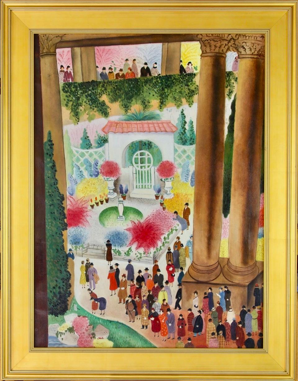 Alternate original cover for The New Yorker, published March 20, 1937. The colorful image features people admiring flowers at a garden show.

Swiss born Roger Duvoisin studied at the École Nationale Supérieure des Arts Décoratifs in Paris. Alberto