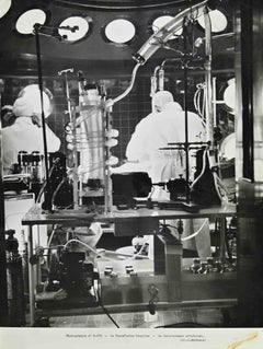 Blood Transfusion Lab - Vintage Photograph by Roger Dyckmans - 1960s