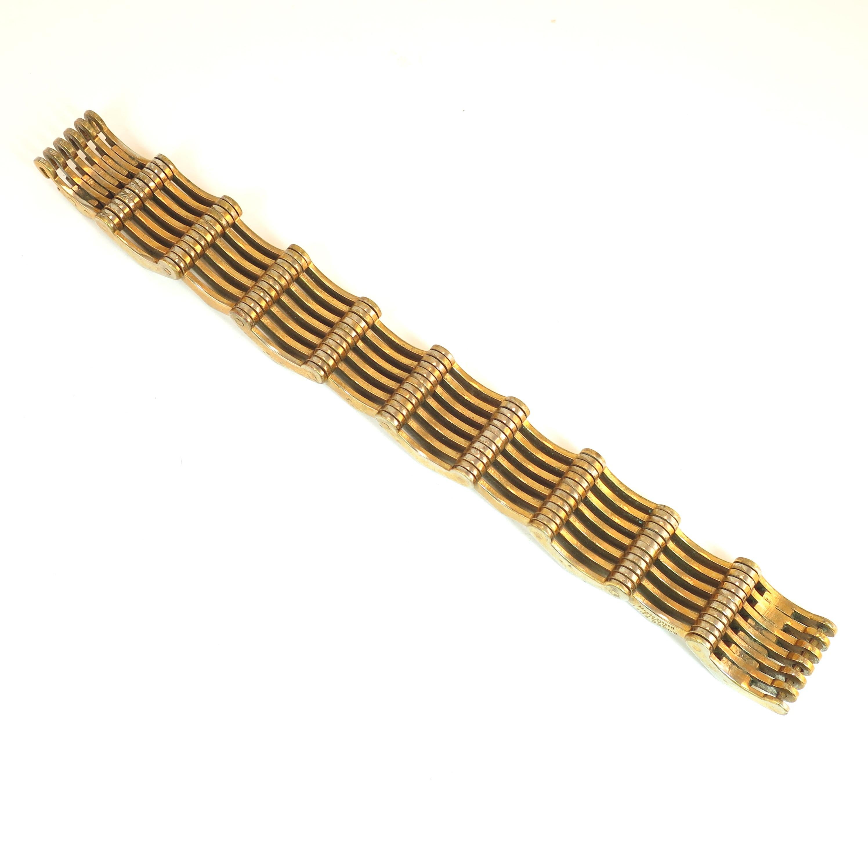 Roger Edet Paris Modernist Architectural Link Bracelet 1940s For Sale ...
