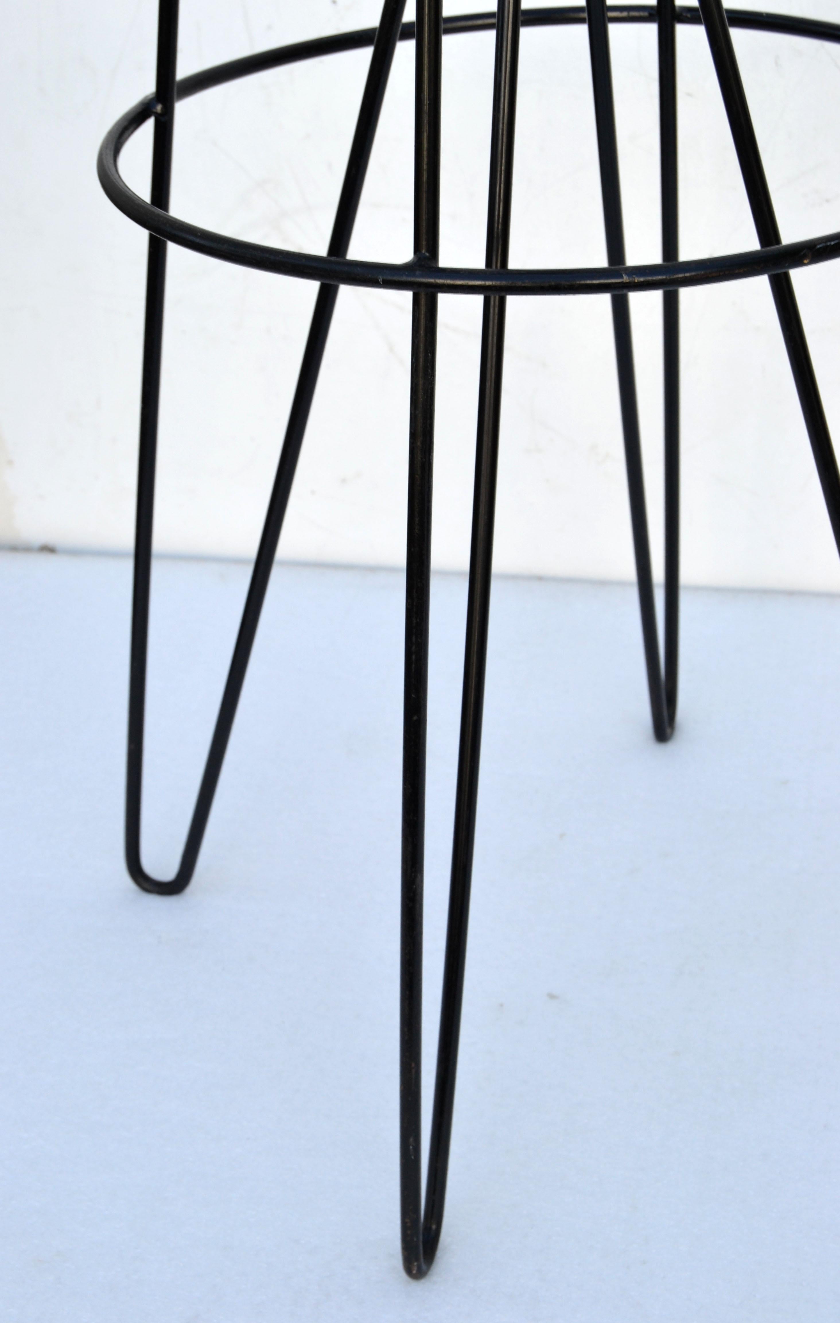 Roger Feraud French Mid-Century Modern Iron & Nickel Coat Hat Rack Space Age For Sale 6