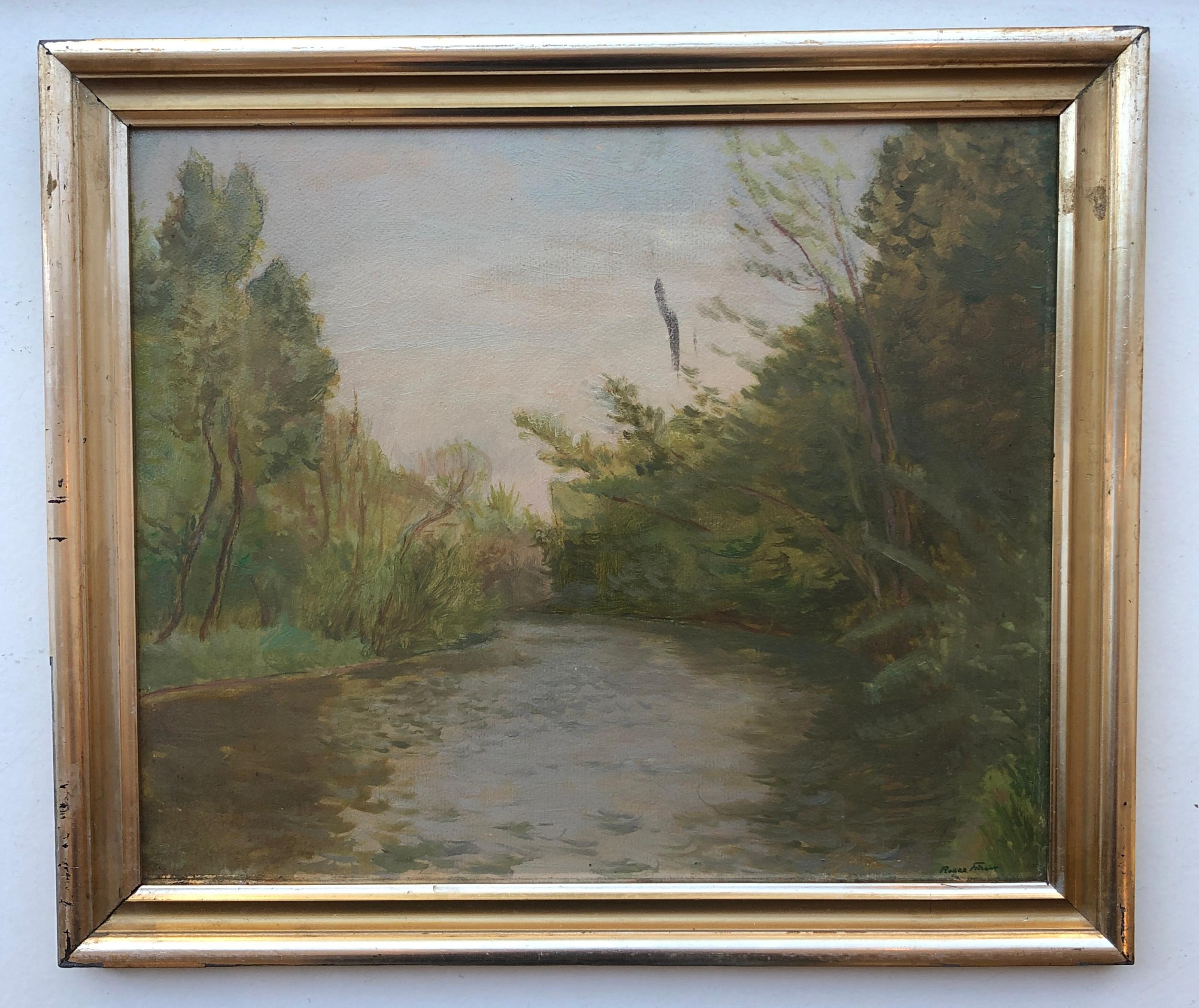 L'Arve - Painting by Roger Fiaux