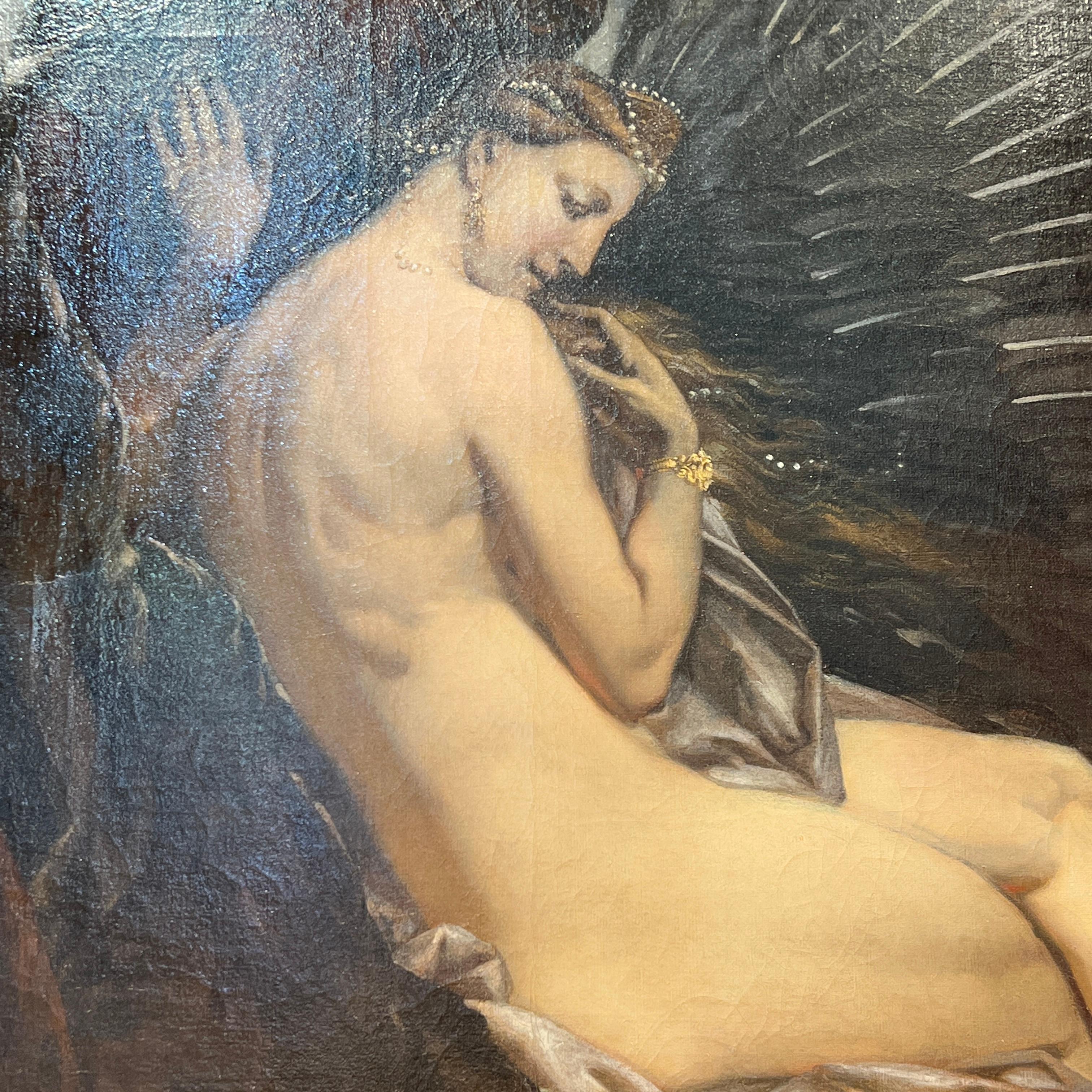 French Roger Freeing Angelica by Adolphe Leofanti For Sale