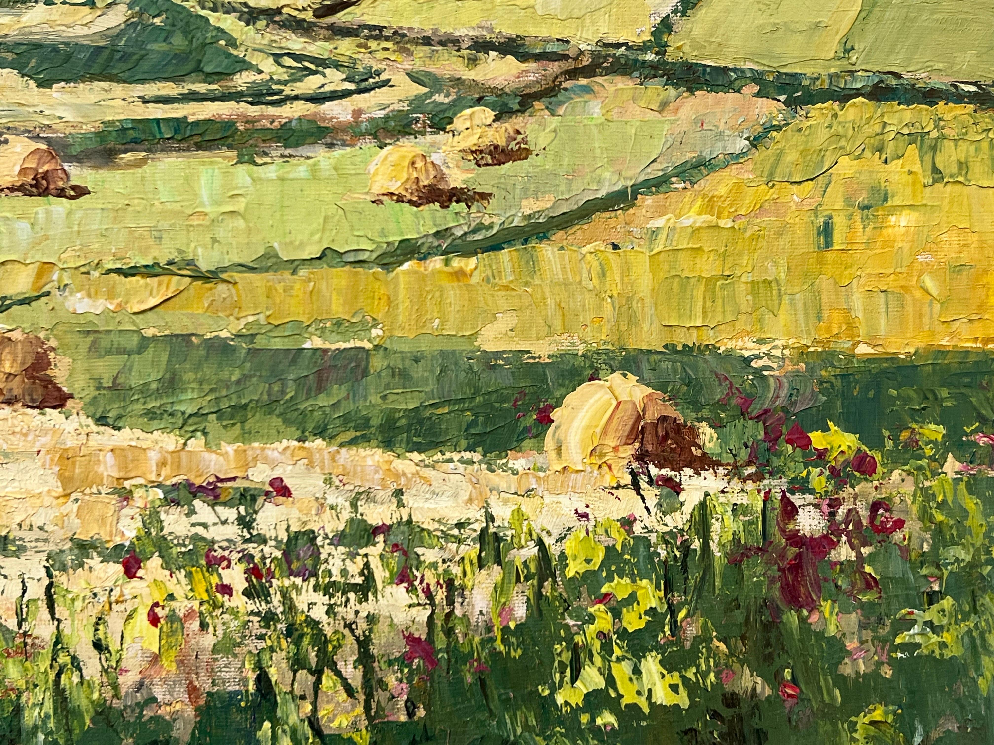 Peinture à l'huile ancienne des collines de Cullin sur l'île de Skye, dans les Highlands écossais en vente 3