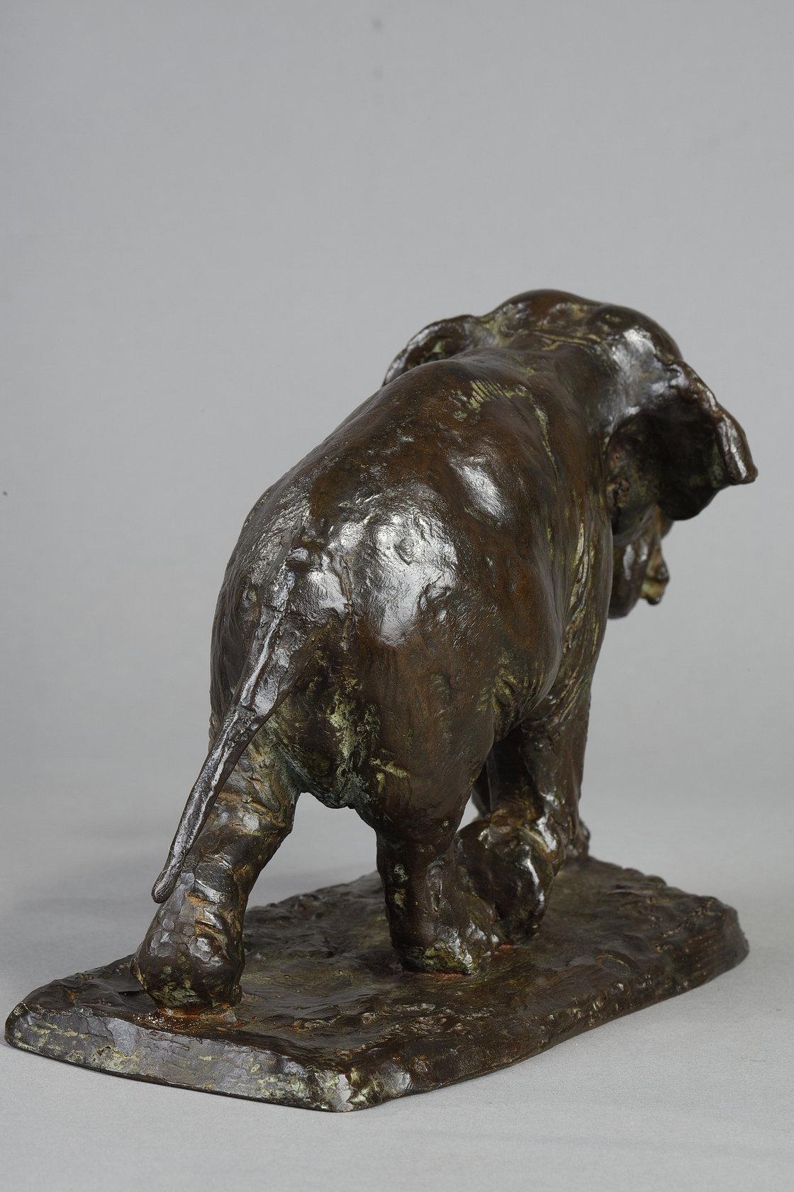Elephant running with coiled trunk For Sale 5