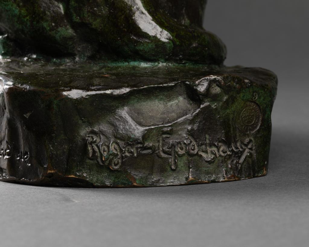 Roger Godchaux, Lionne Aux Aguets, Bronze, Fonte Susse, Vers 1930 2