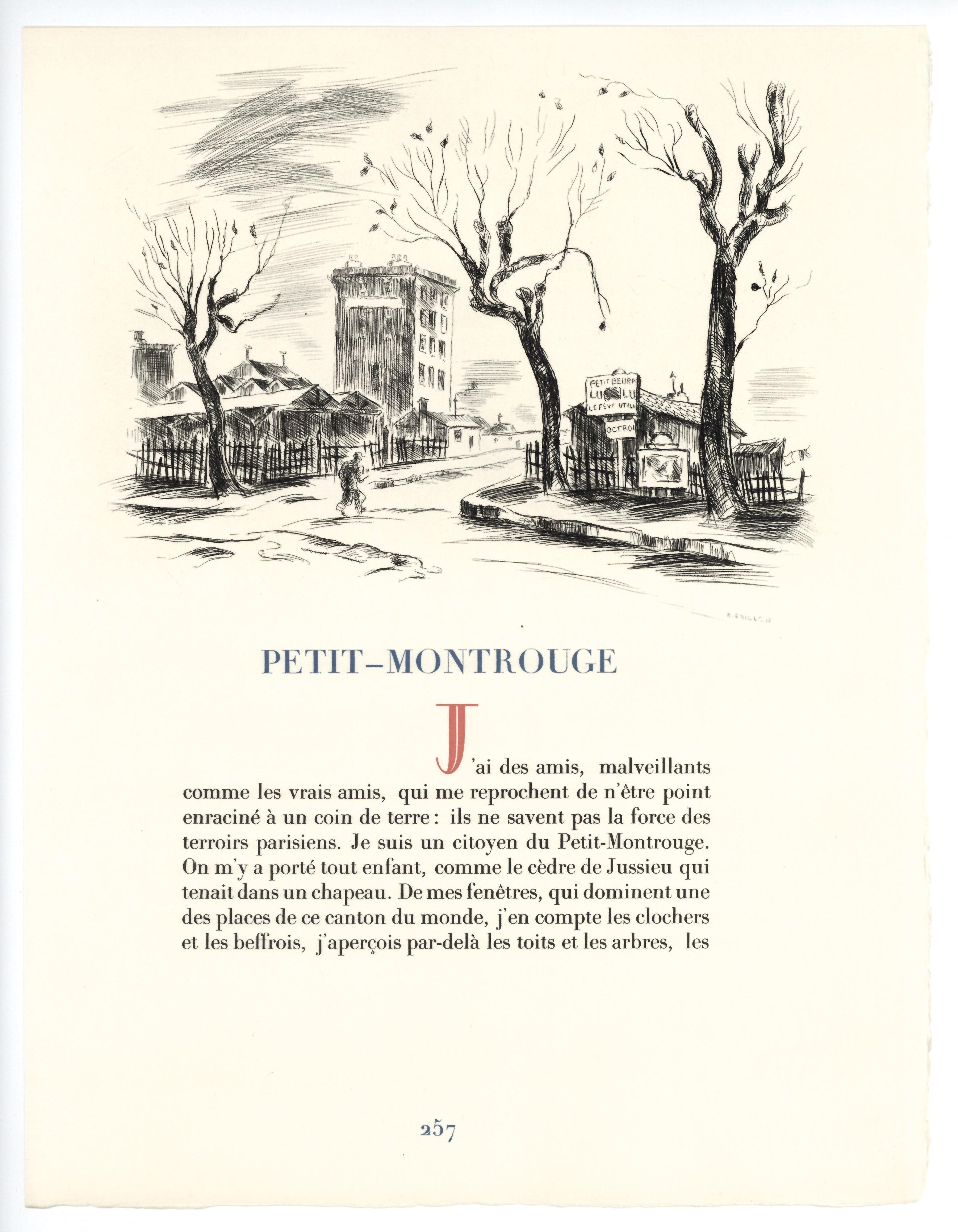Medium: original etching. This impression on Canson et Montgolfier wove paper was printed in 1937 in an edition of 500 for the 