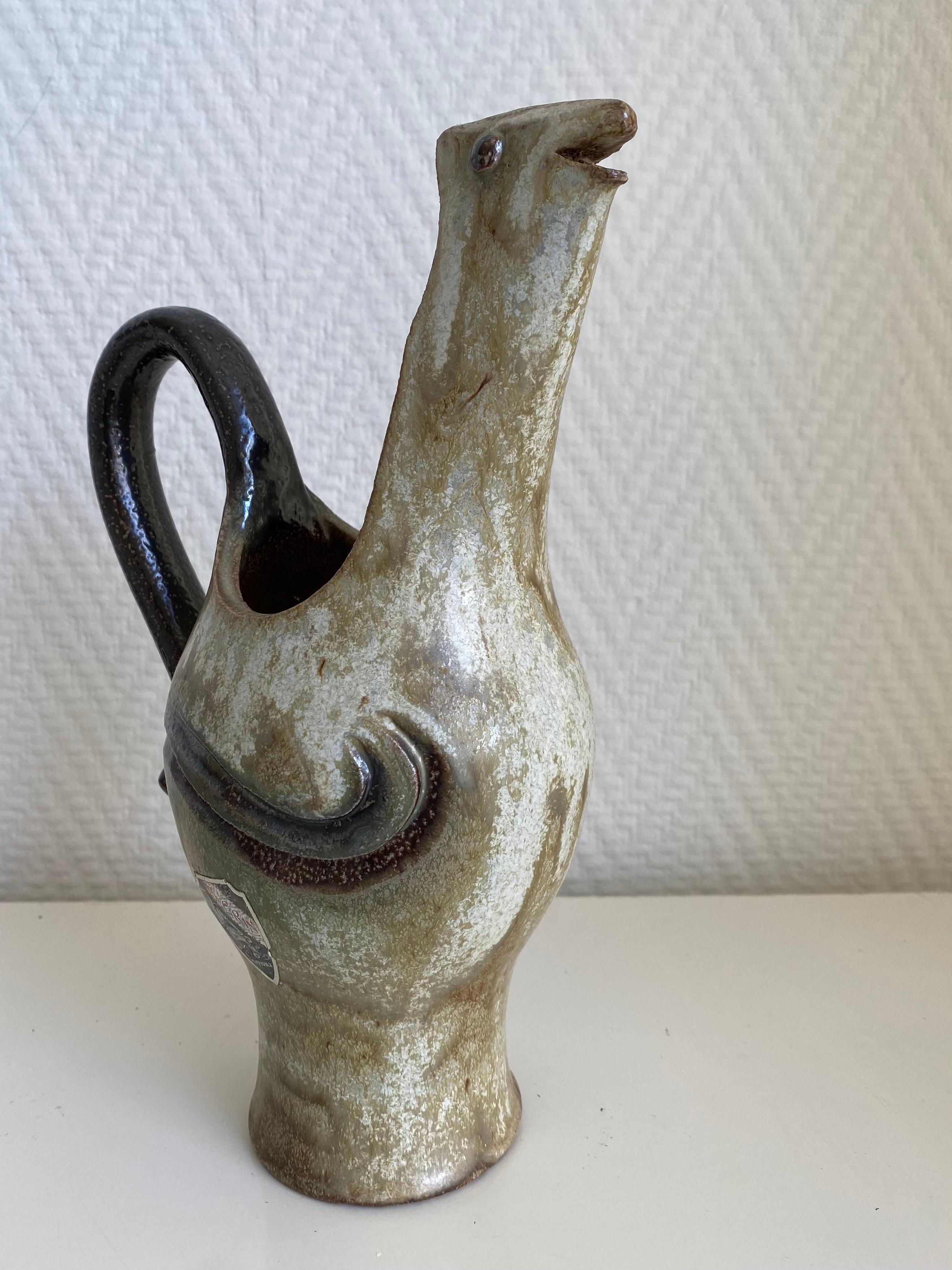 20th Century Roger Guérin, Exceptional Hand Crafted Decanter or Vase, Ca. 1930 For Sale