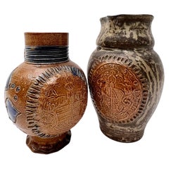Vintage Roger Guerin Pitcher and Vase