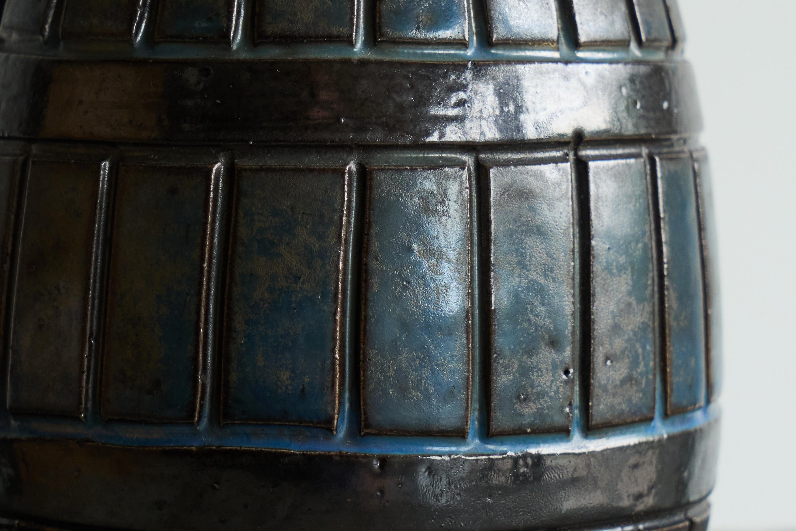 Belge Vase Roger Guérin Studio Pottery Belgique années 1930 en vente