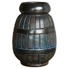 Vase Roger Guérin Studio Pottery Belgique années 1930